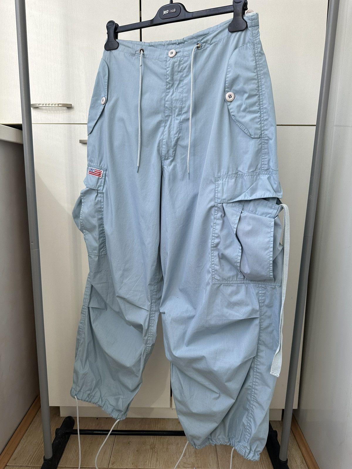 Japanese Brand UFO cargo parachute pants loose fit Size US 30 / EU 46 - 3 Thumbnail
