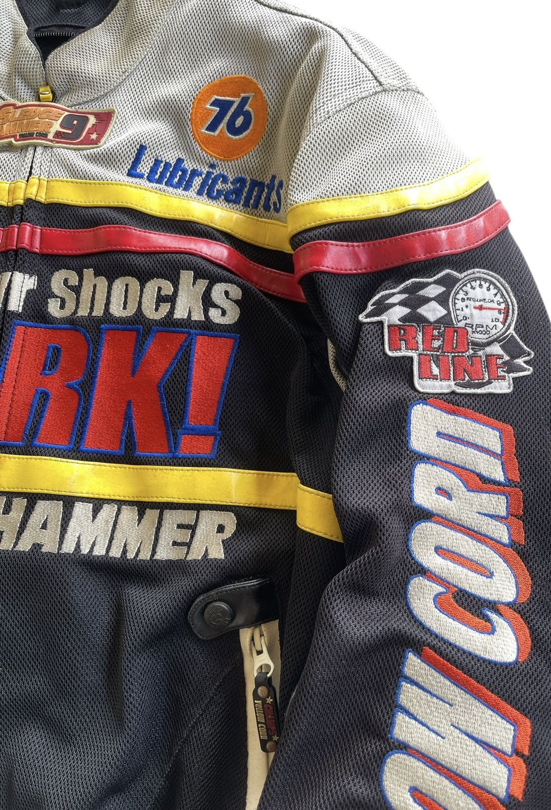 YELLOW CORN Vintage Yellow Corn X Lubricant NHRA Racing Schoeller Jacket Size US L / EU 52-54 / 3 - 11 Thumbnail