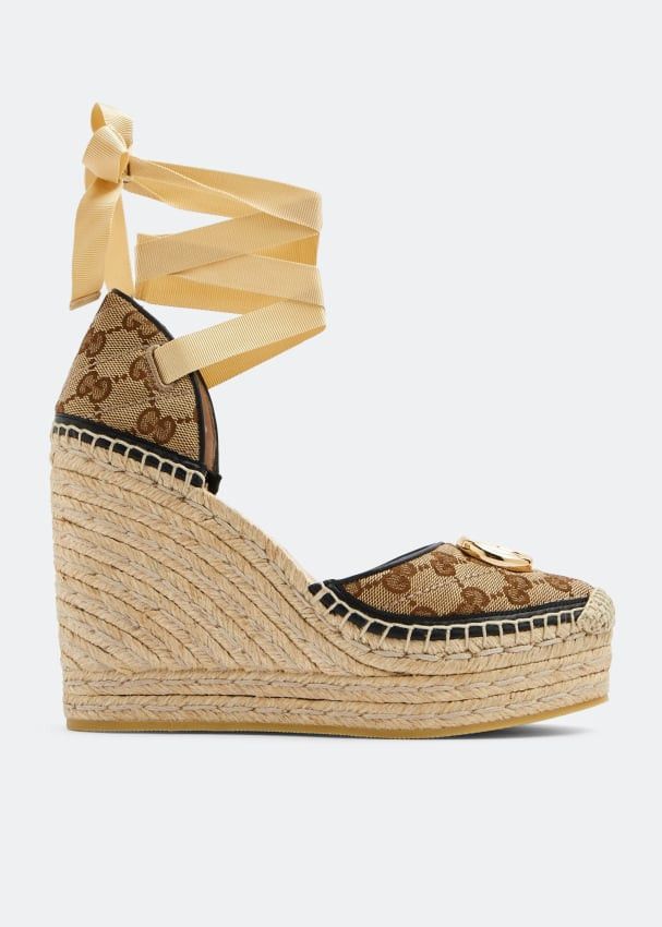 Gucci GG Matelasse Platform Espadrilles SIZE 41.5