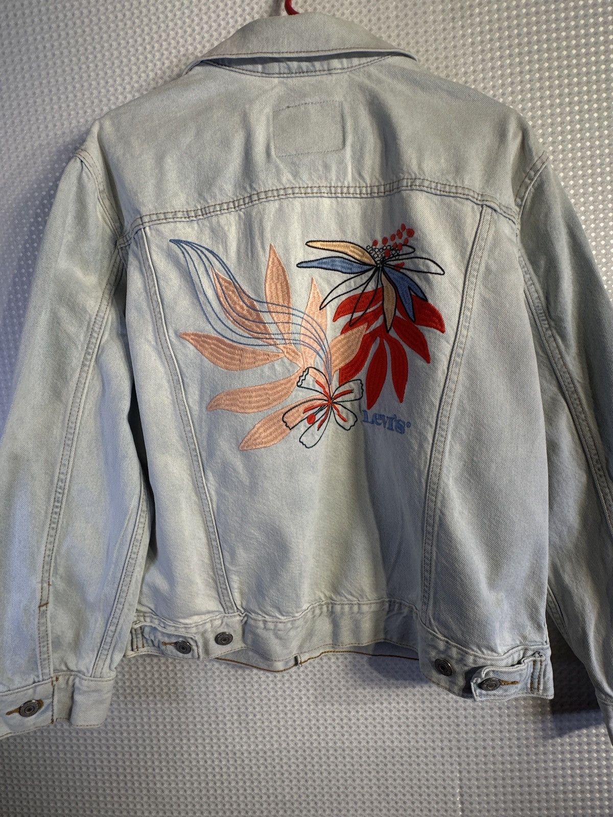 Levi's Levi’s Ladies Ex Boyfriend Tricker Denim Jacket Size L / US 10 / IT 46 - 6 Thumbnail