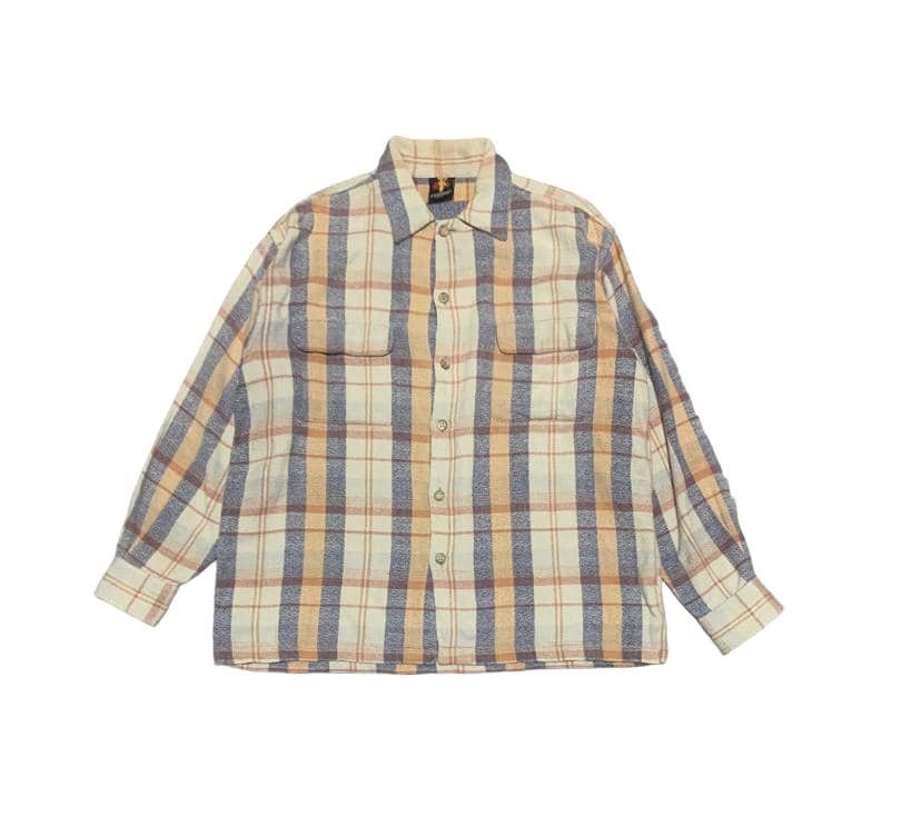 Japanese Brand Vintage Japanese Brand Plaid Flannel Shirt Freaks Size US L / EU 52-54 / 3 - 1 Thumbnail