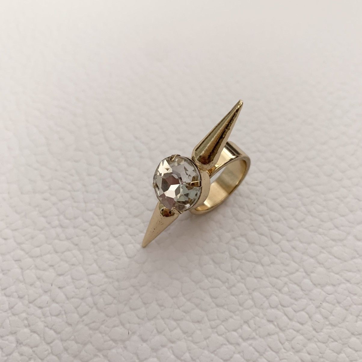 Jewelry Double spike crystal ring Size ONE SIZE - 7 Thumbnail