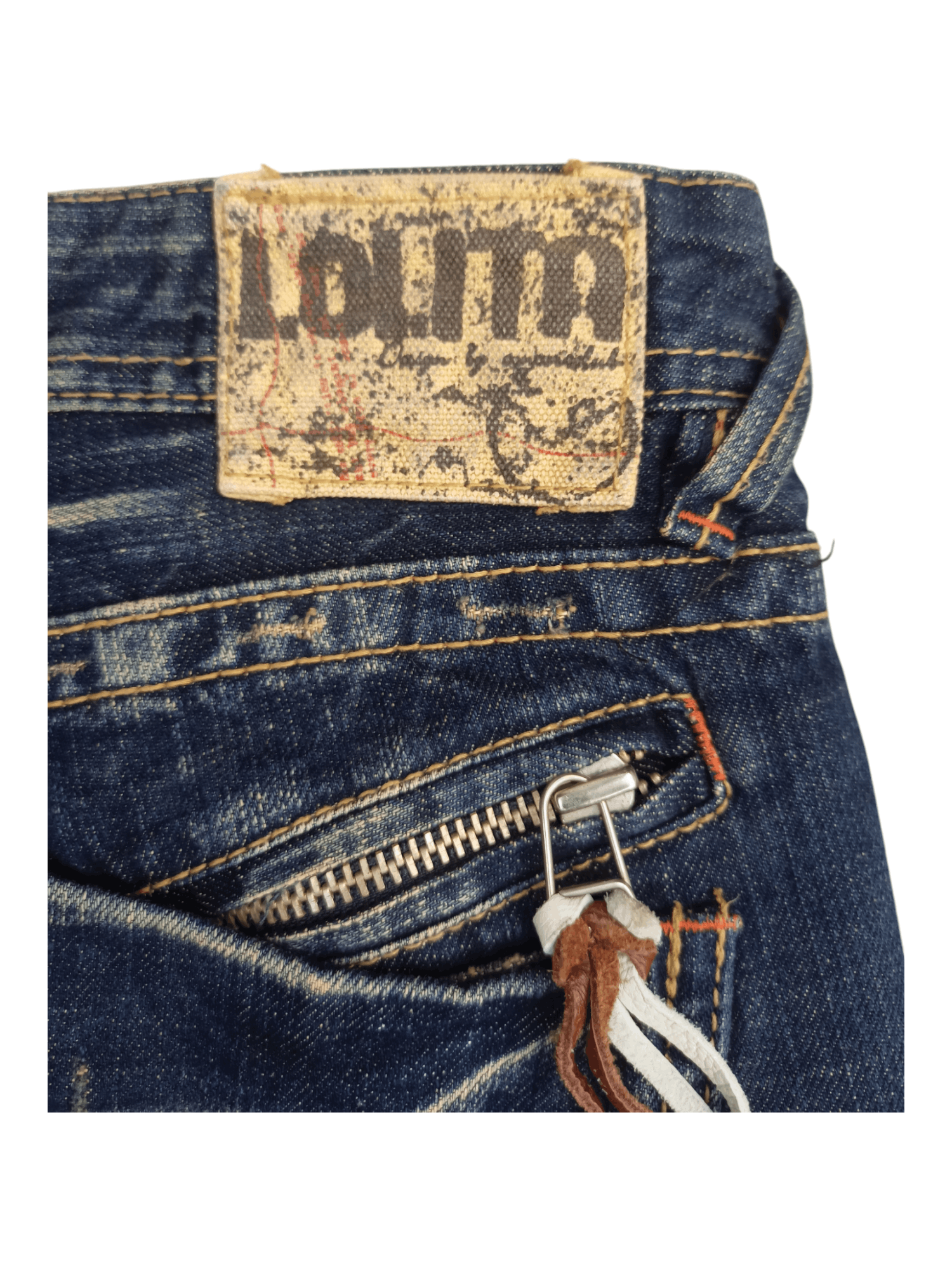 Japanese Brand Lolita Leather Bomdage Mudmax If Six Style Flare Denim Size US 29 - 13 Thumbnail