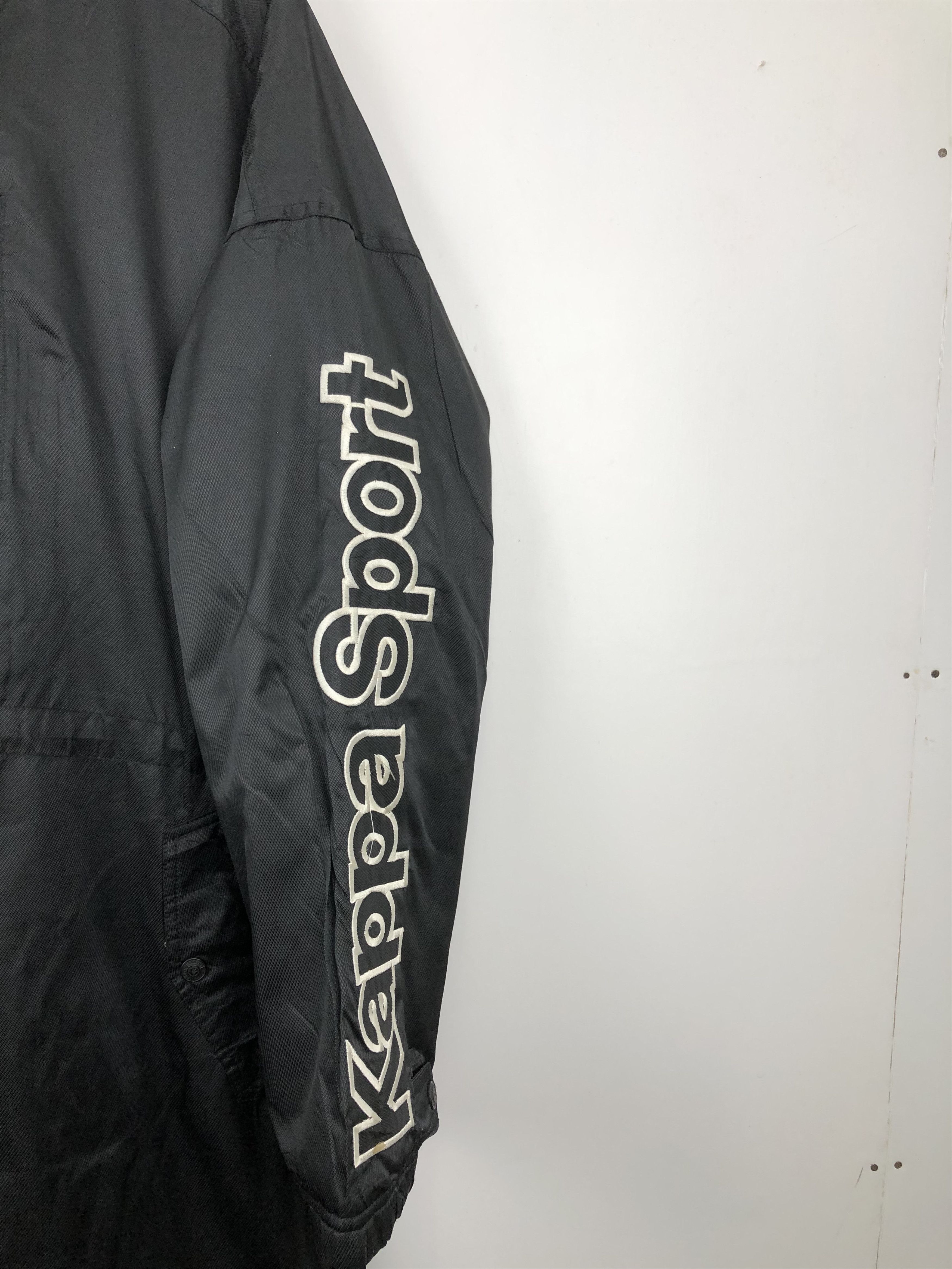 Kappa Vintage 90s Kappa Long Winter Jacket Black SideTape J0691 Size US M / EU 48-50 / 2 - 5 Thumbnail