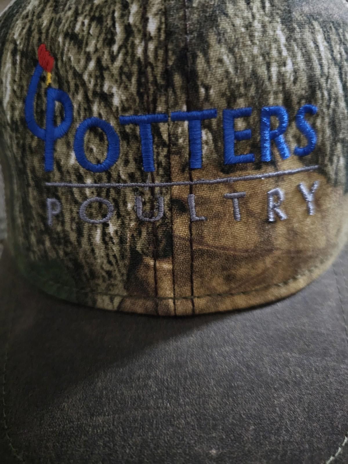 Designer Potter's Poultry True Timber CAMO mesh Snapback hat NWT Size ONE SIZE - 2 Thumbnail