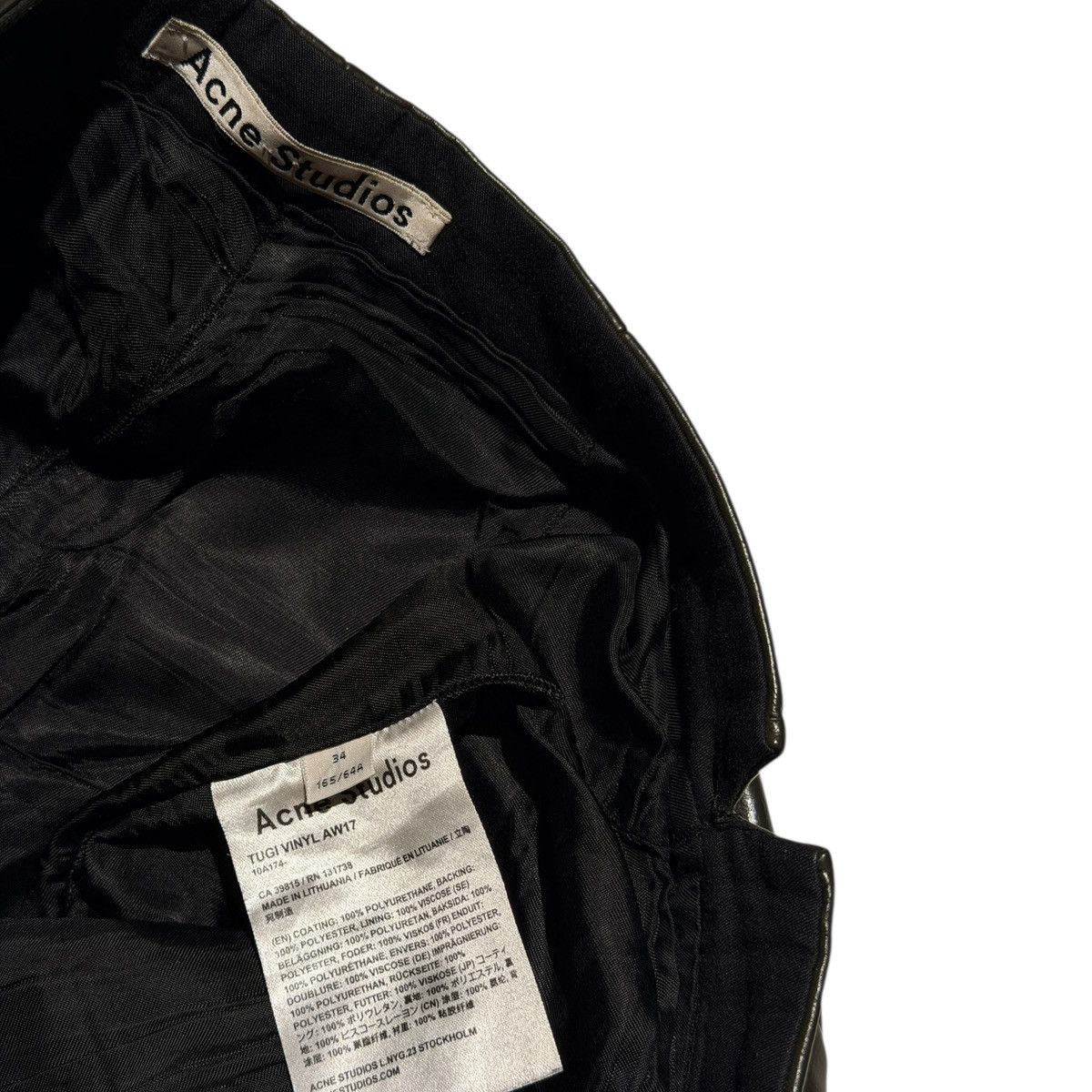 Acne Studios Glossy coated trouser Size 24" / US 00 / IT 34 - 3 Thumbnail
