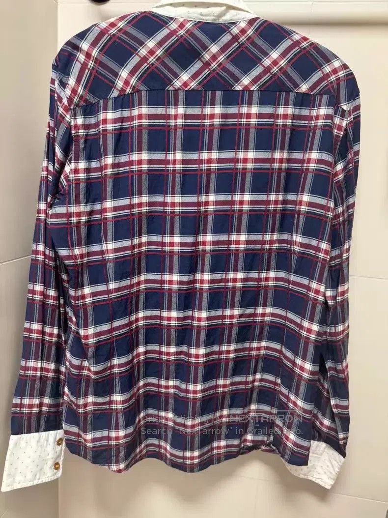 Vivienne Westwood Vivienne Westwood Contrast Collar Plaid Shirt Size XL / US 12-14 / IT 48-50 - 4 Thumbnail