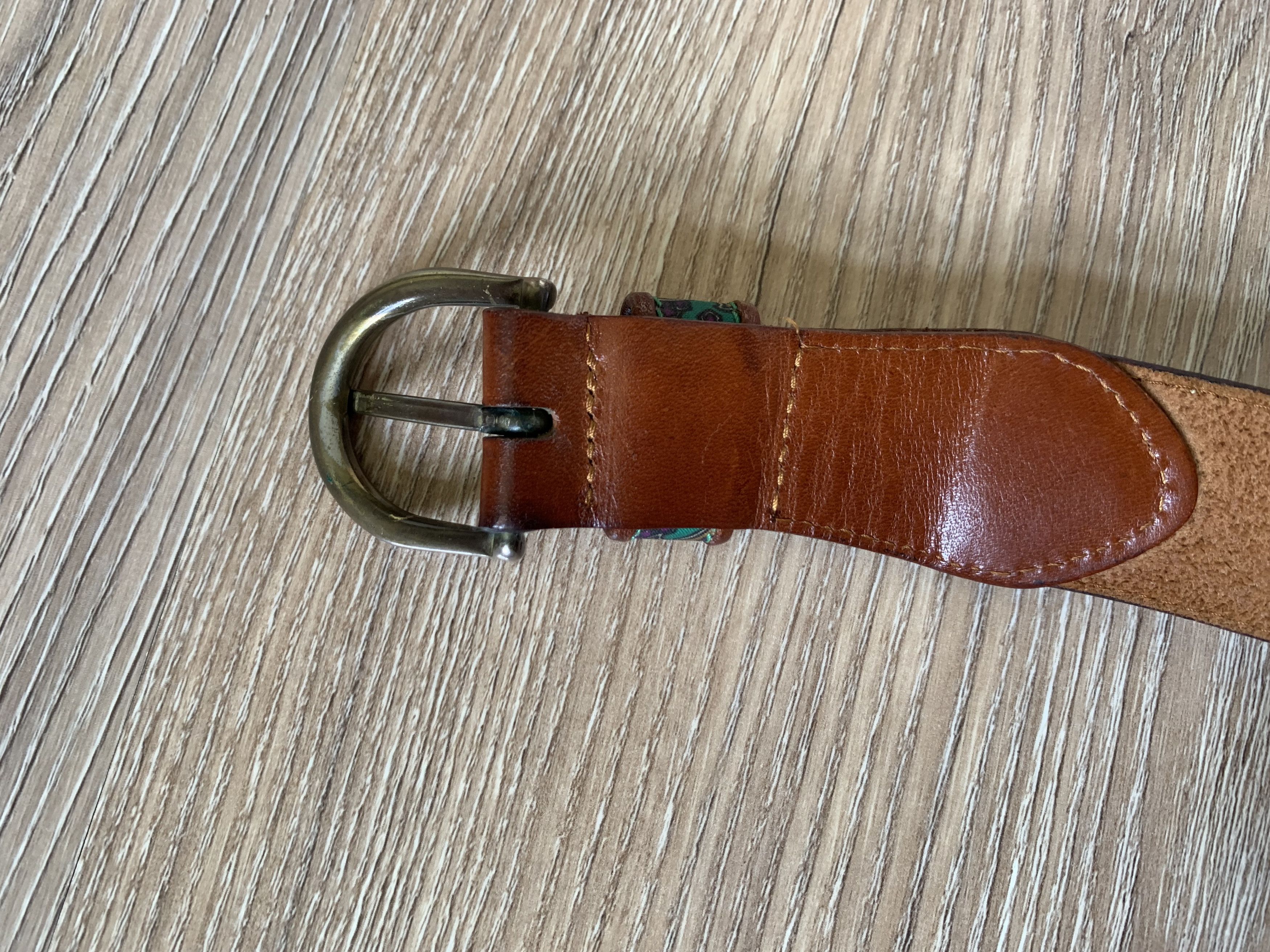 Handmade × Vintage Womens Brown Handmade Leather Belt Size ONE SIZE - 5 Thumbnail