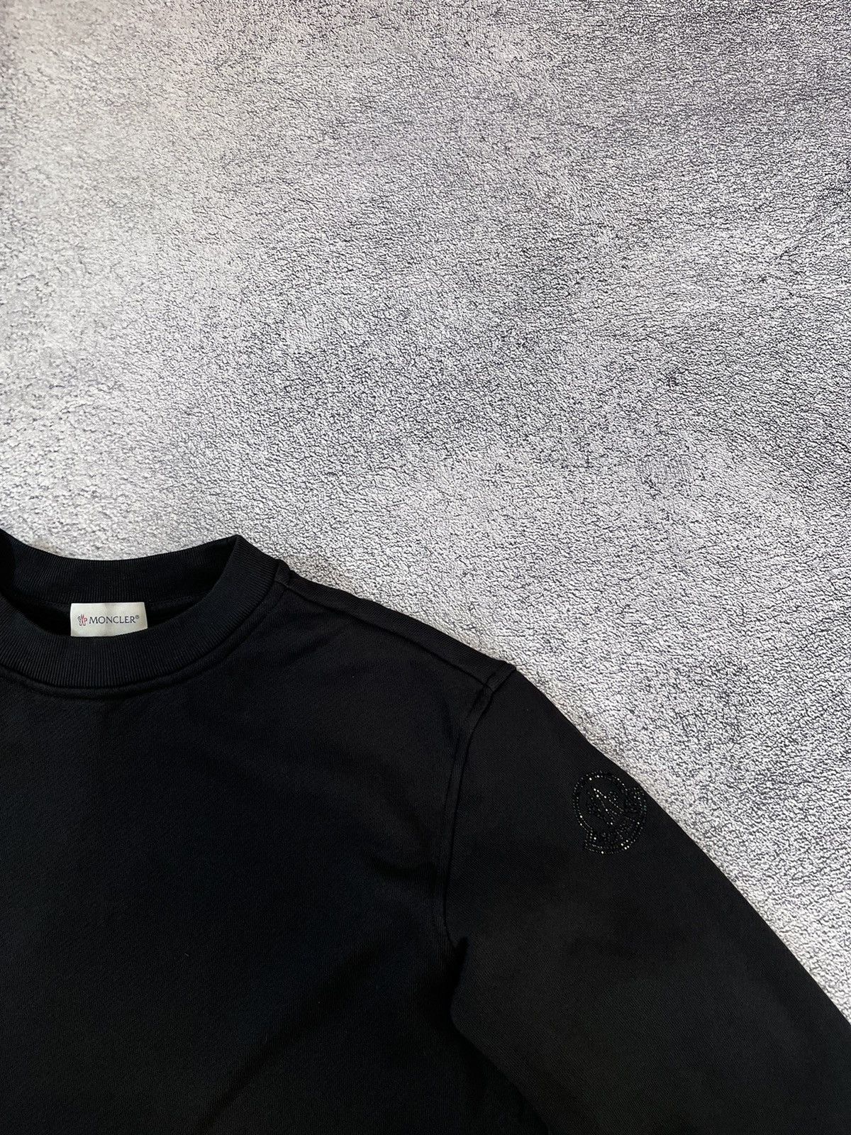 Moncler Moncler Women Sweatshirt Sweater Black Logo Polyester SizeXS Size XS / US 0-2 / IT 36-38 - 13 Thumbnail