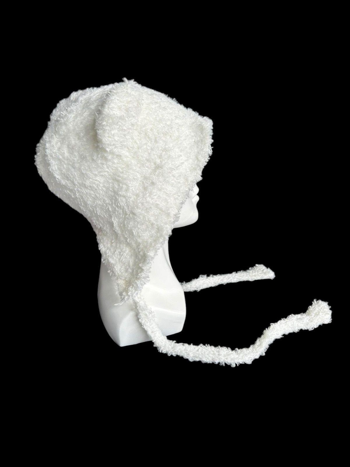 Japanese Brand × Kapital × Vintage Bunny Horn Devil Japanese Style Fur Hairy Beanie Hats 🎌☠️☠️ Size ONE SIZE - 6 Thumbnail