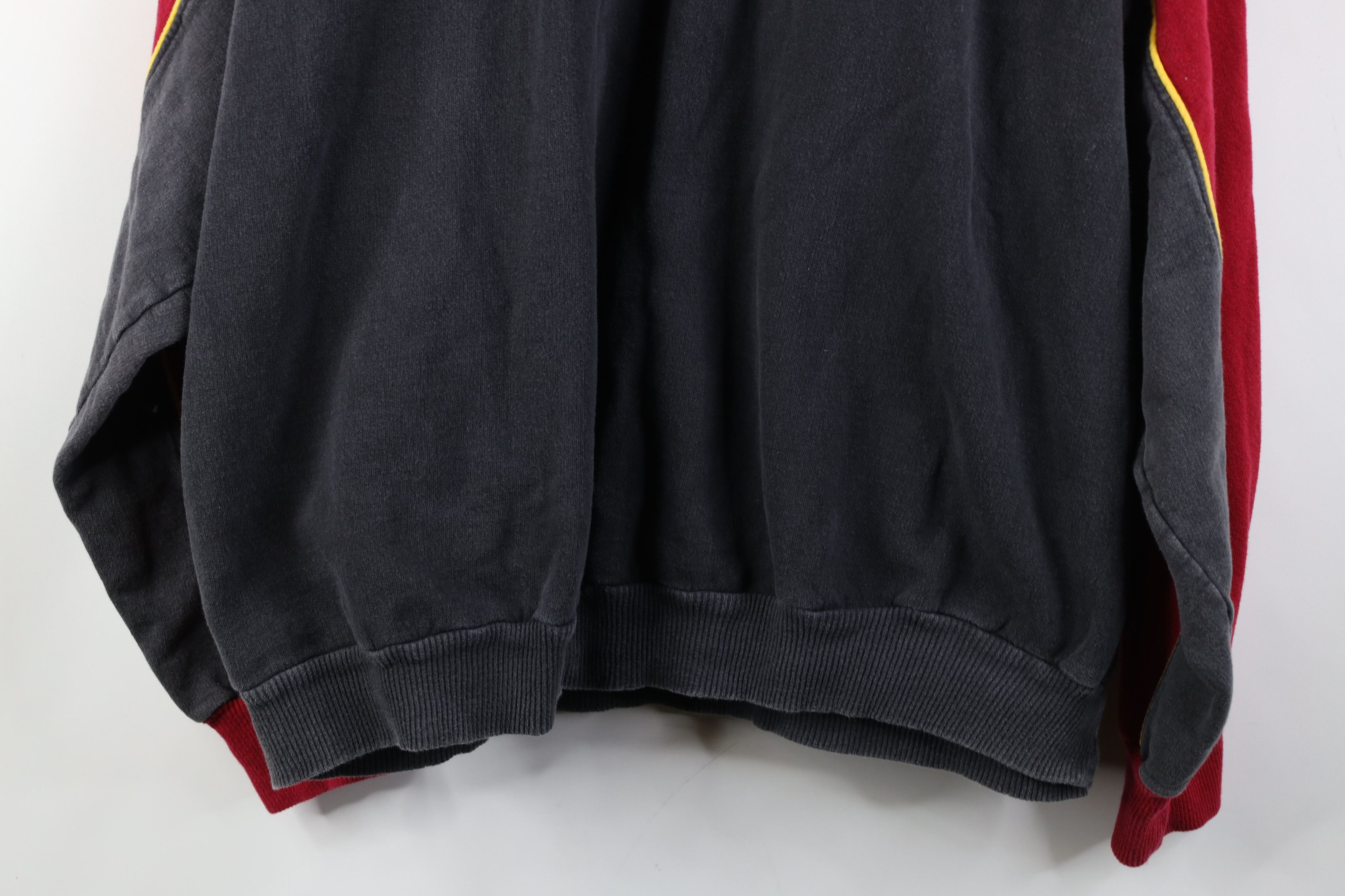 Vintage Vintage 90s Streetwear Block Half Zip Pullover Sweatshirt Size US XXL / EU 58 / 5 - 15 Thumbnail
