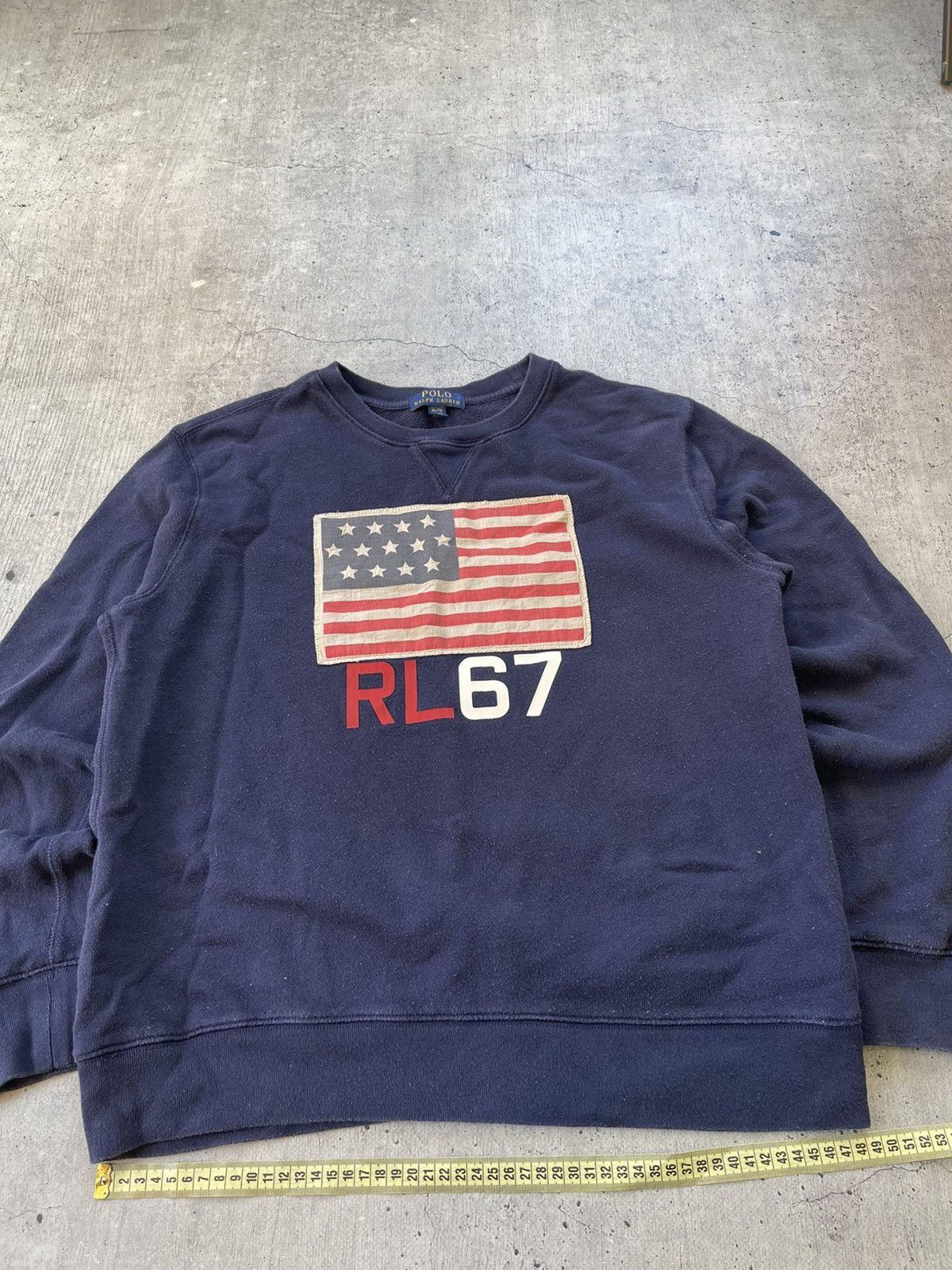 Polo Ralph Lauren Vintage Y2k Polo Ralph Lauren oversized sweatshirt USA flag Size US M / EU 48-50 / 2 - 2 Thumbnail