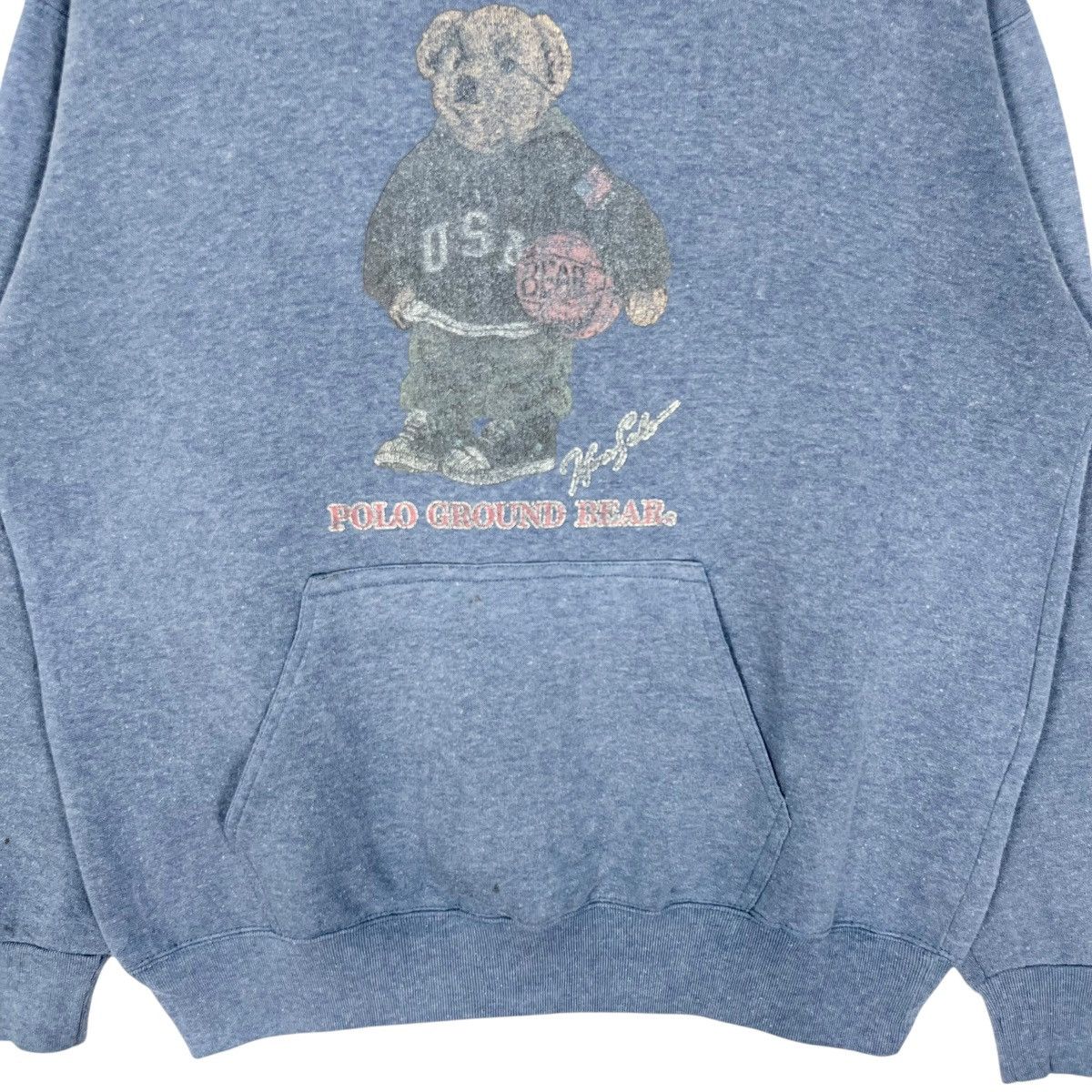 Polo Ralph Lauren × Ralph Lauren Vintage Ralph Lauren Polo Ground Bear Pullover Hoodie Size US M / EU 48-50 / 2 - 3 Thumbnail