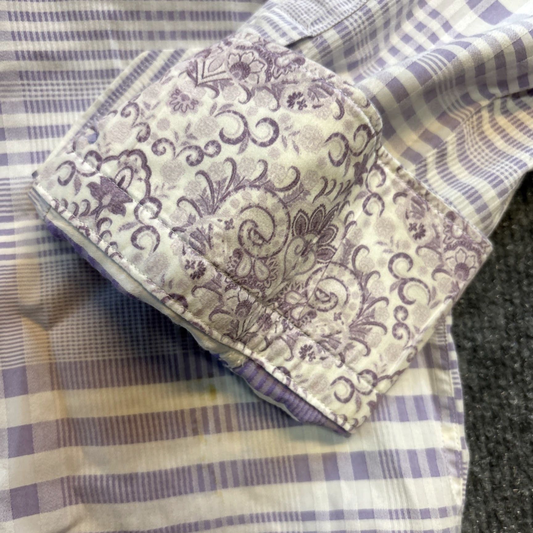 Robert Graham Robert Graham Sportswear The Candy Man Woven Shirt 2XL Men's Purple Button-Up Long Sleeve Shirt Size US XXL / EU 58 / 5 - 2 Thumbnail