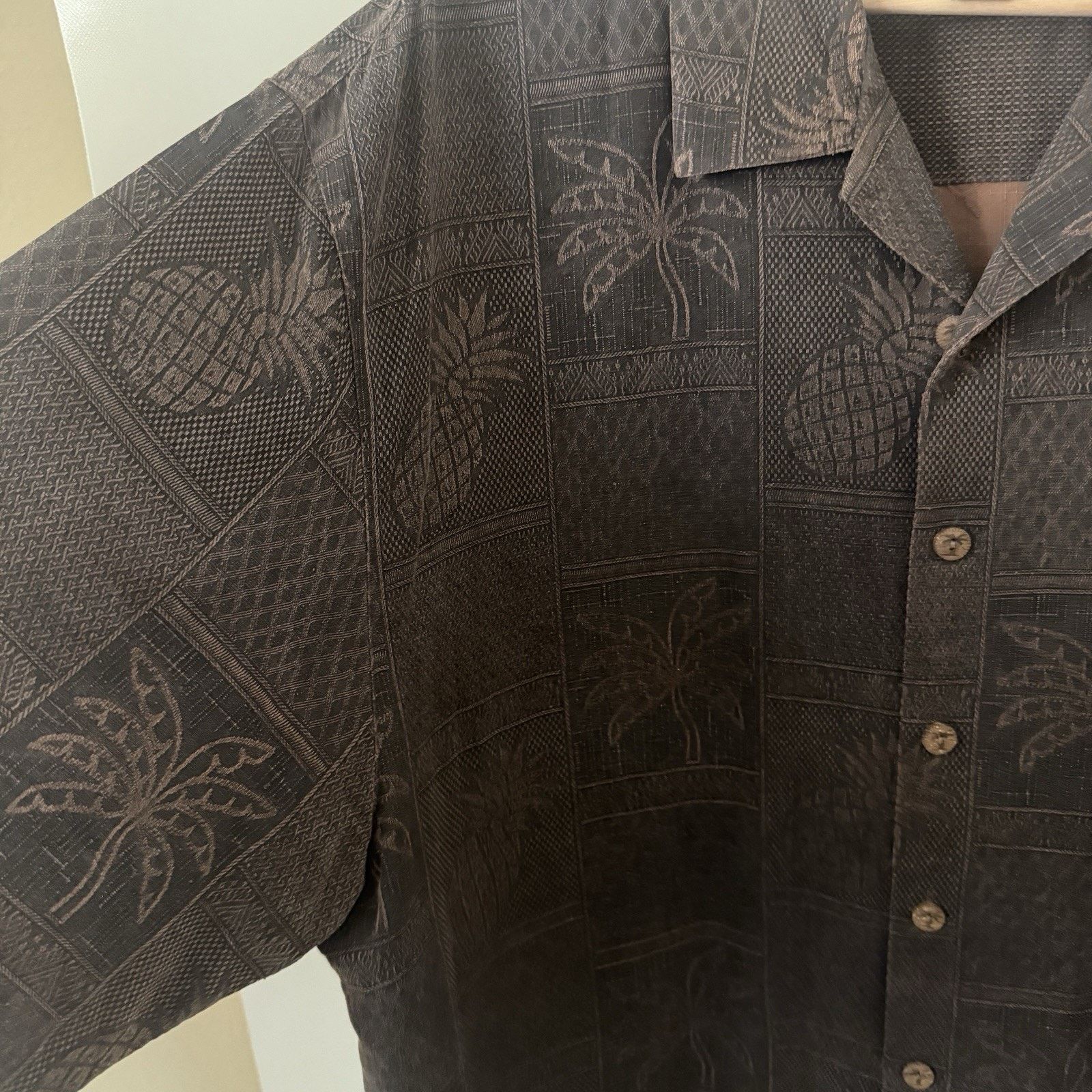 Other Jamaica Jaxx Silk Luxury Hawaiian Tropical Pineapple Shirt Size US XL / EU 56 / 4 - 4 Thumbnail
