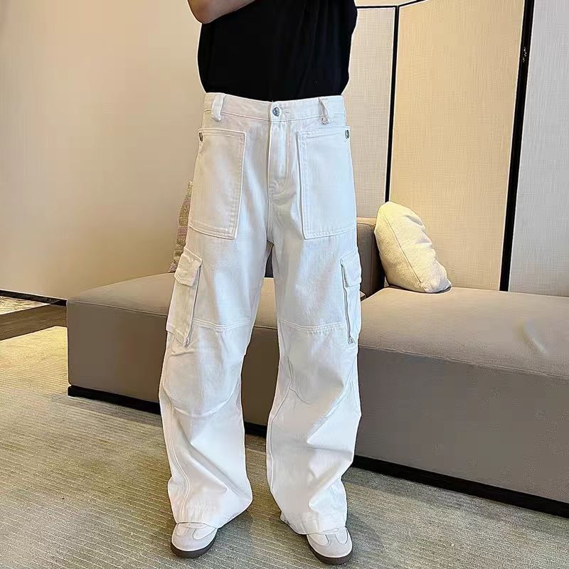 Japanese Brand × Jean Multi-pocket hip-hop skateboarding baggy jeans Size US 31 - 3 Thumbnail