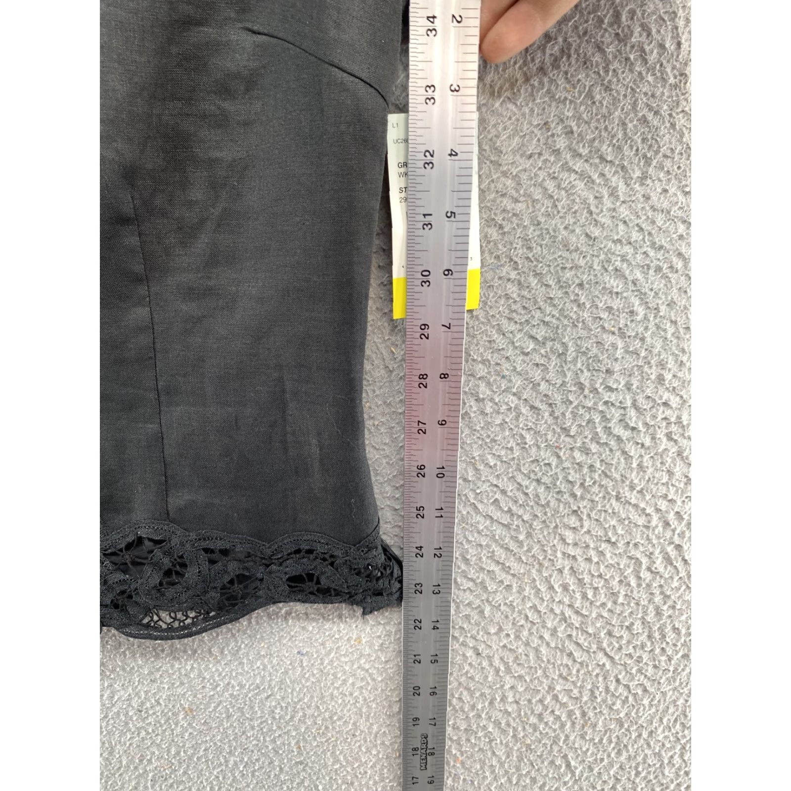 Vintage Junction West Women Black Ramie Lace Sleeveless Blouse Shirt Top S NEW Size S / US 4 / IT 40 - 6 Thumbnail