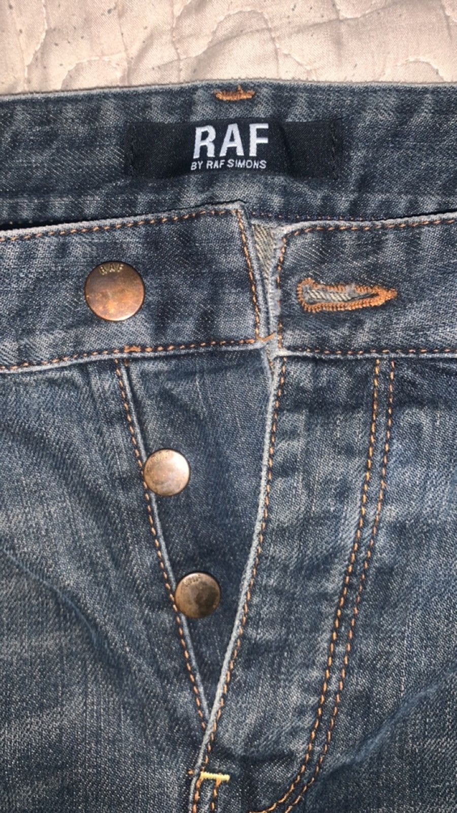 image of Raf By Raf Simons Distressed Denim, Men's (Size 33)