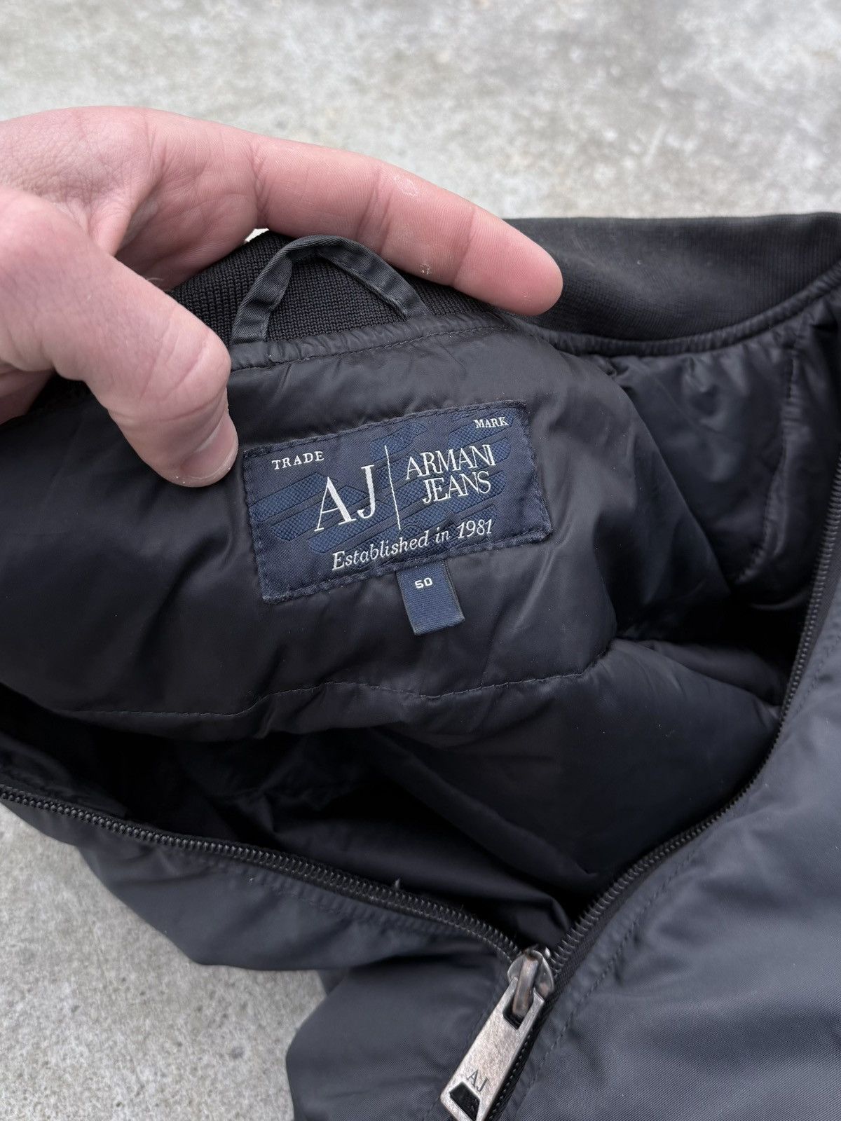 Armani × Vintage Vintage RARE Armani Y2K streetwear avantgarde luxury bomber Size US M / EU 48-50 / 2 - 13 Thumbnail
