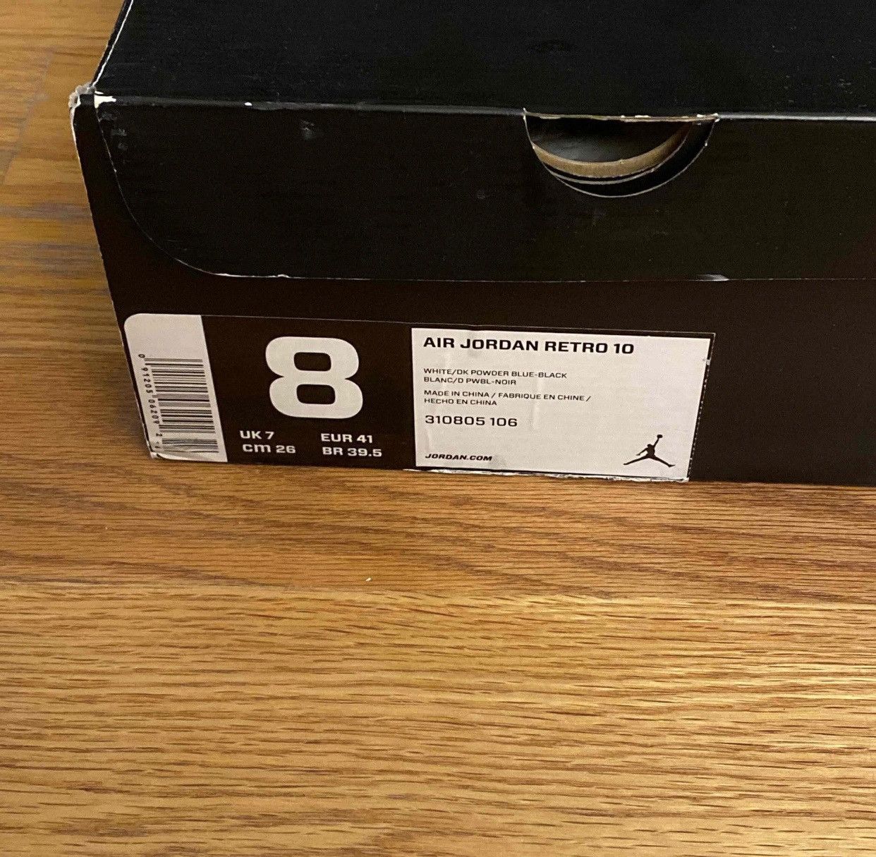 Jordan Brand Air Jordan 10 Retro Powder Blue 2014 310805-106 Men's Size 8 Size US 8 / EU 41 - 7 Thumbnail
