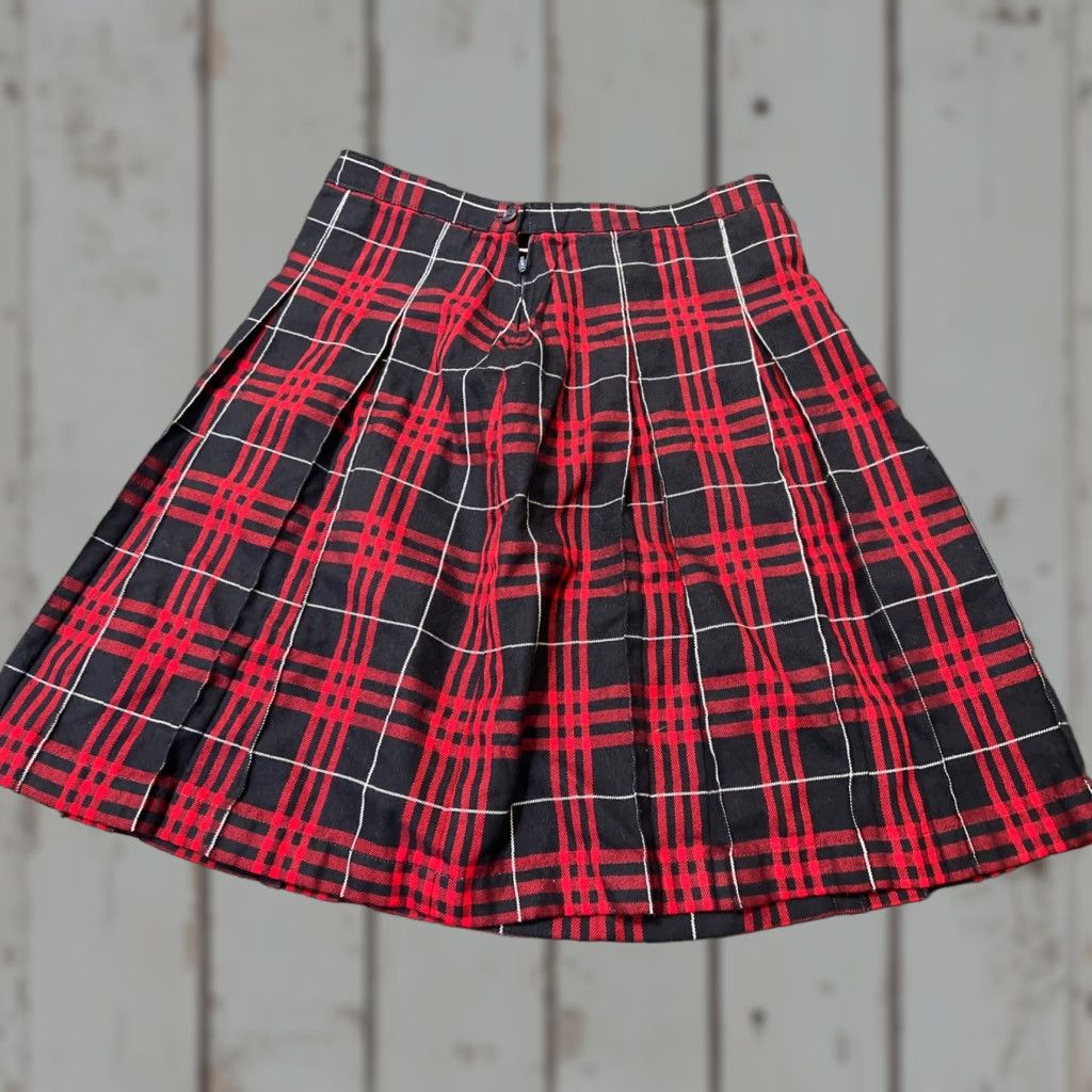 Lands' End Lands' End Womens Midi Pleated Skirt Size 8 Multicolor Plaid 90s Preppy Size 30" / US 8 / IT 44 - 1 Thumbnail