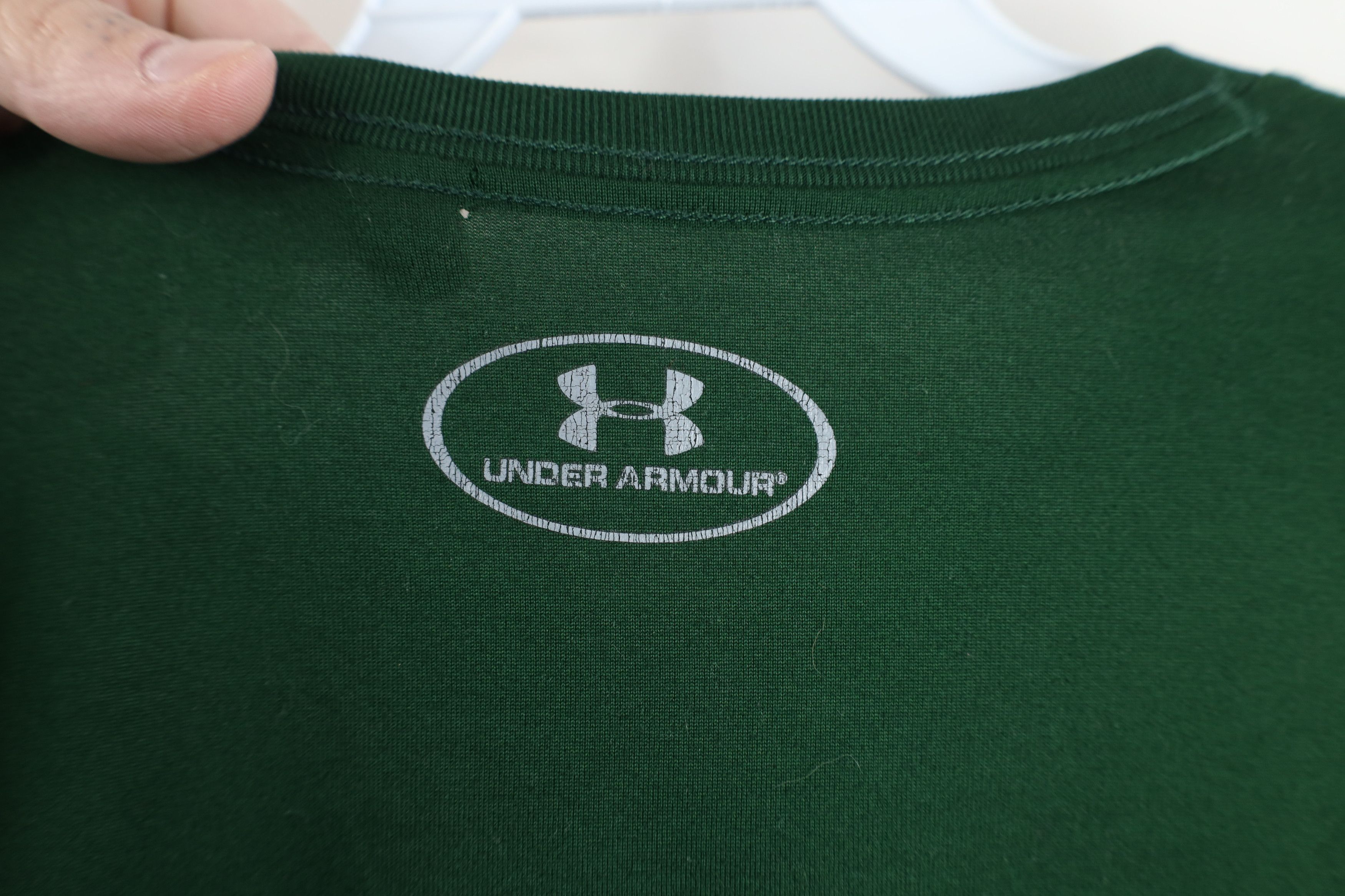 Under Armour × Vintage Under Armour State University Long Sleeve T-Shirt Green Size US M / EU 48-50 / 2 - 11 Thumbnail