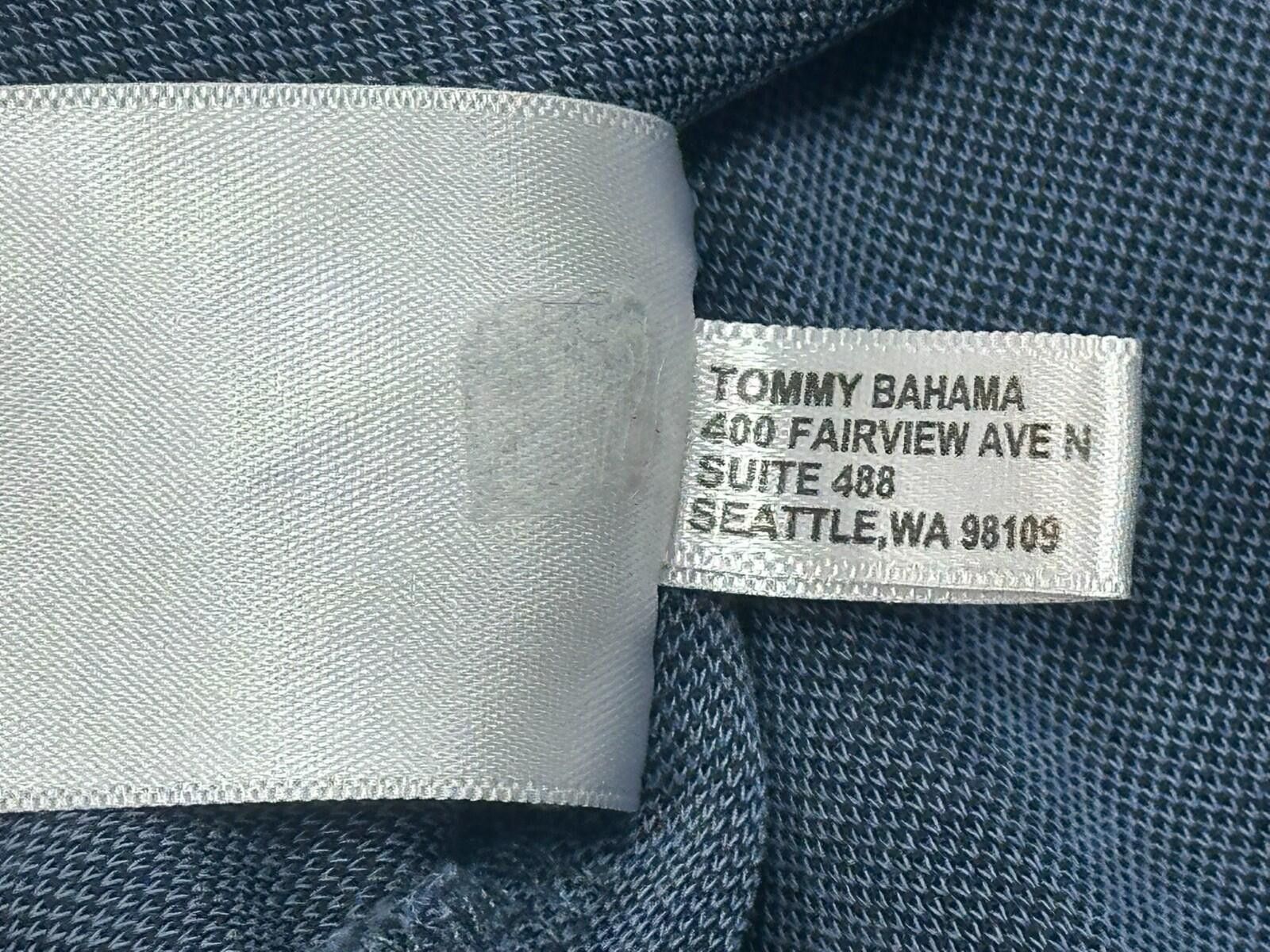 Tommy Bahama Tommy Bahama 1/4 Button Tencel/Poly Polo Shirt Blue Mens L Size US L / EU 52-54 / 3 - 7 Thumbnail