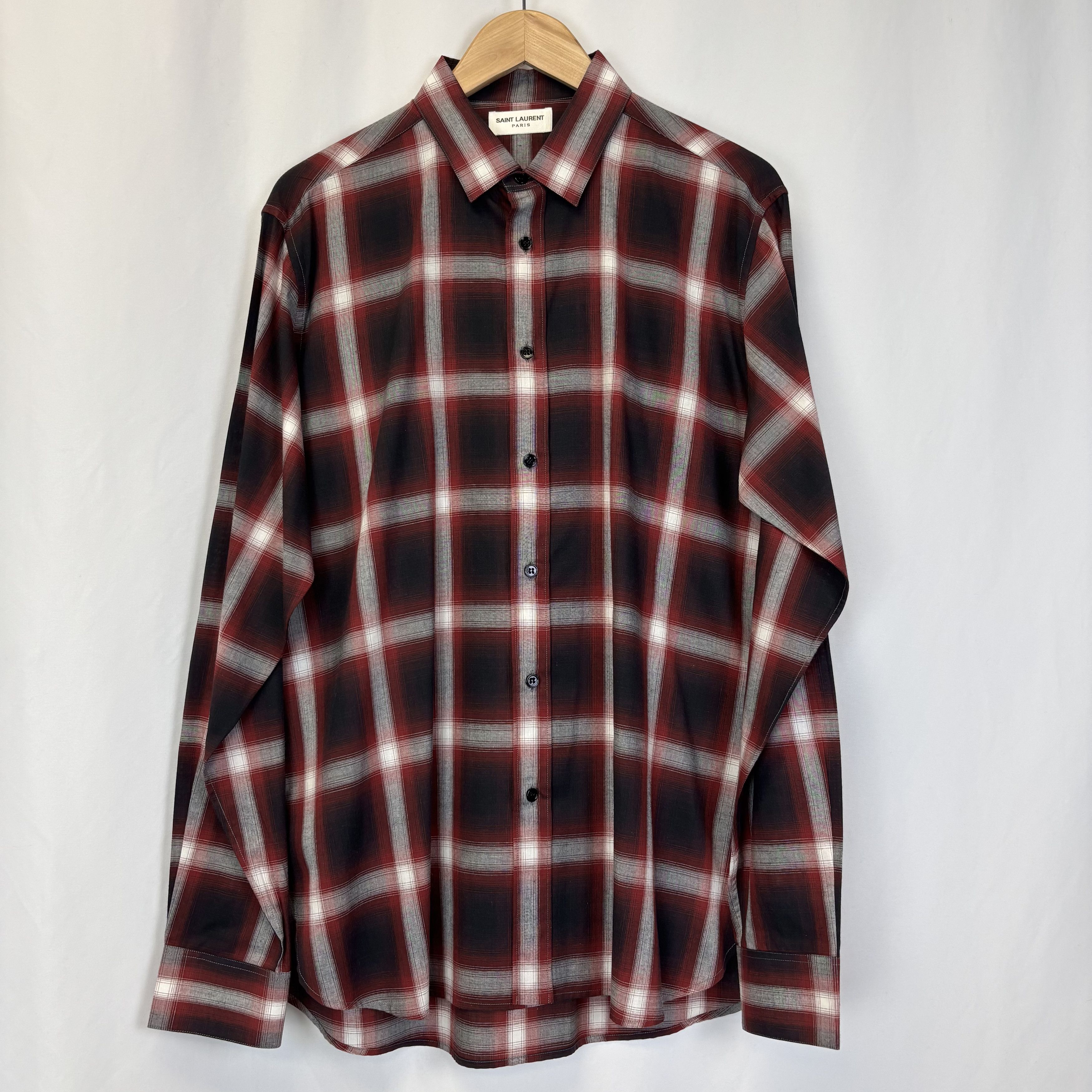 Saint Laurent Paris Saint Laurent Flannel Shirt Size US XL / EU 56 / 4 - 1 Thumbnail