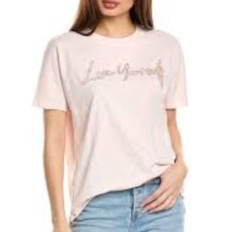 Zadig & Voltaire Zadig & Voltaire Pink Love Yourself Diamanté T-Shirt - Sz XS Size XS / US 0-2 / IT 36-38 - 12 Thumbnail