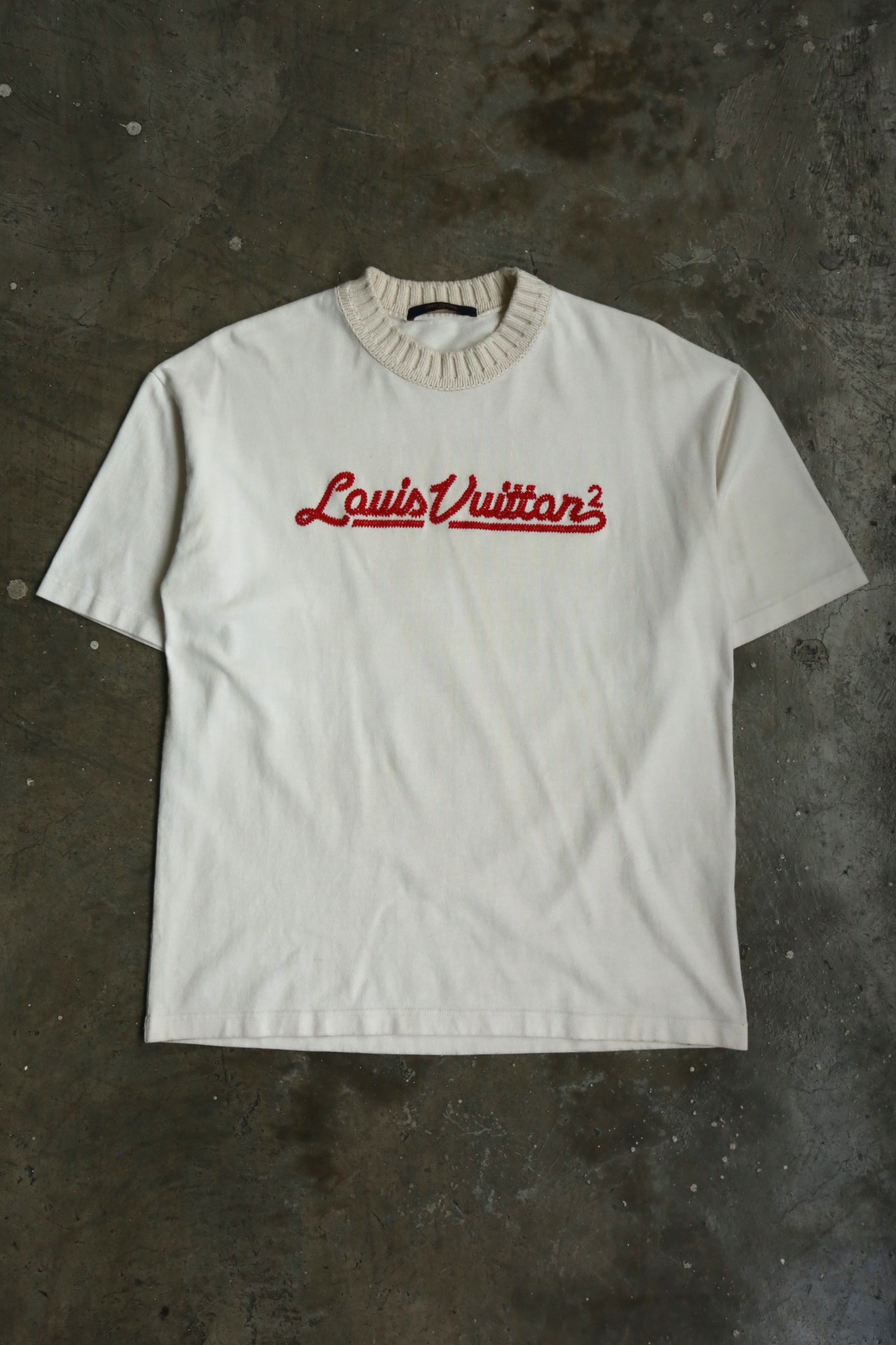 Louis Vuitton × Nigo Louis Vuitton Embroidered Mockneck Tee | Grailed