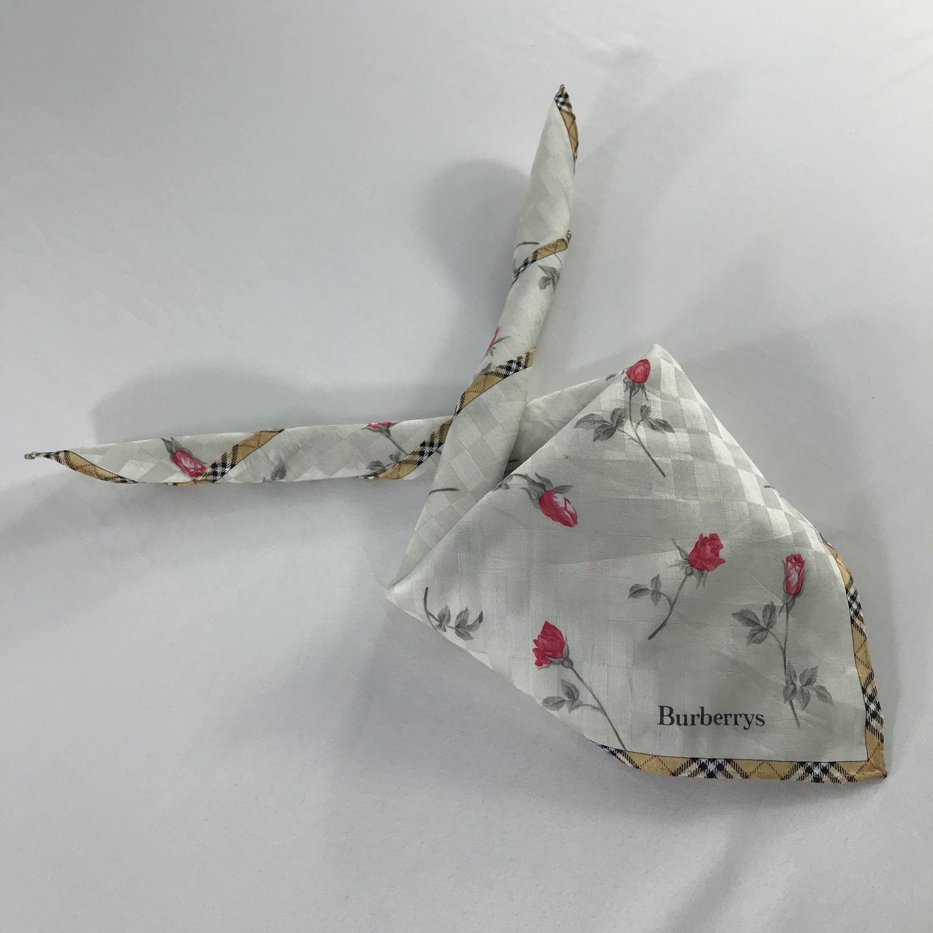 Burberry × Vintage Burberry Bandana / Handkerchief / Neckerchief - S1000 Size ONE SIZE - 4 Thumbnail