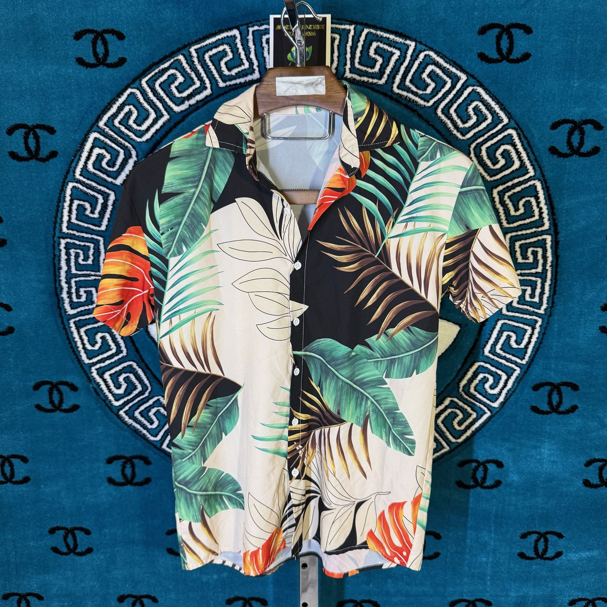Shein LAS PALMAS DE PARADISO S/S BUTTON UP Size US S / EU 44-46 / 1 - 1 Preview