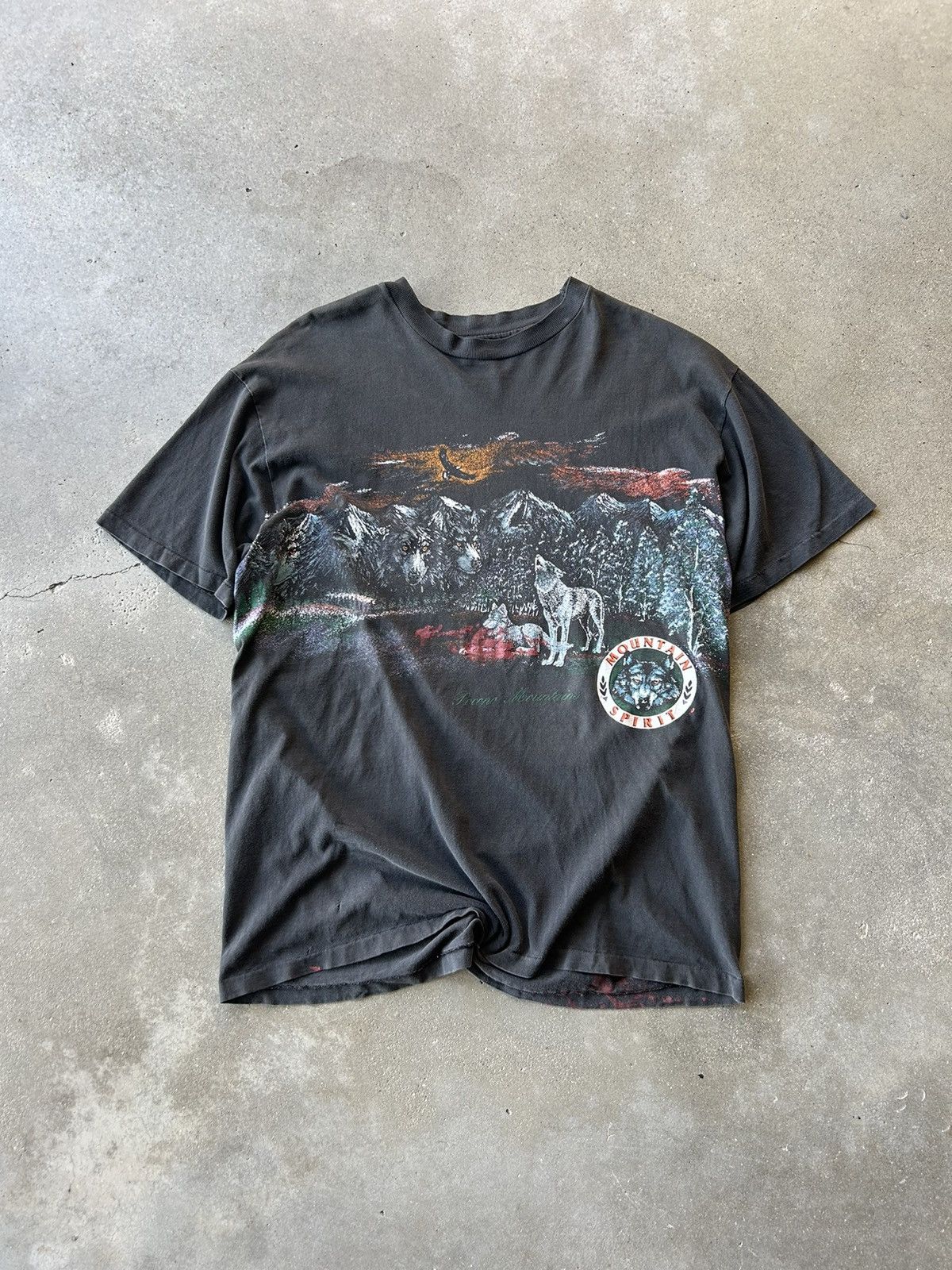 Vintage Vintage 90s Mountain Spirit Shirt Size US XL / EU 56 / 4 - 1 Thumbnail