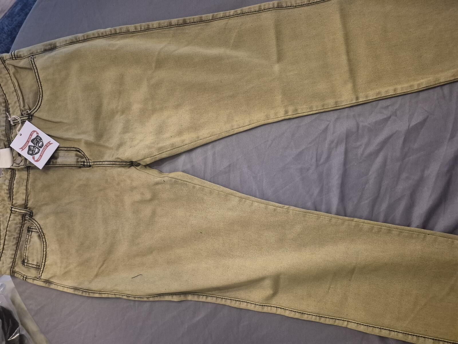Asaali Asaali Yellow Cartel Denim Jeans Size 38 MSRP $350 Size US 38 / EU 54 - 1 Thumbnail