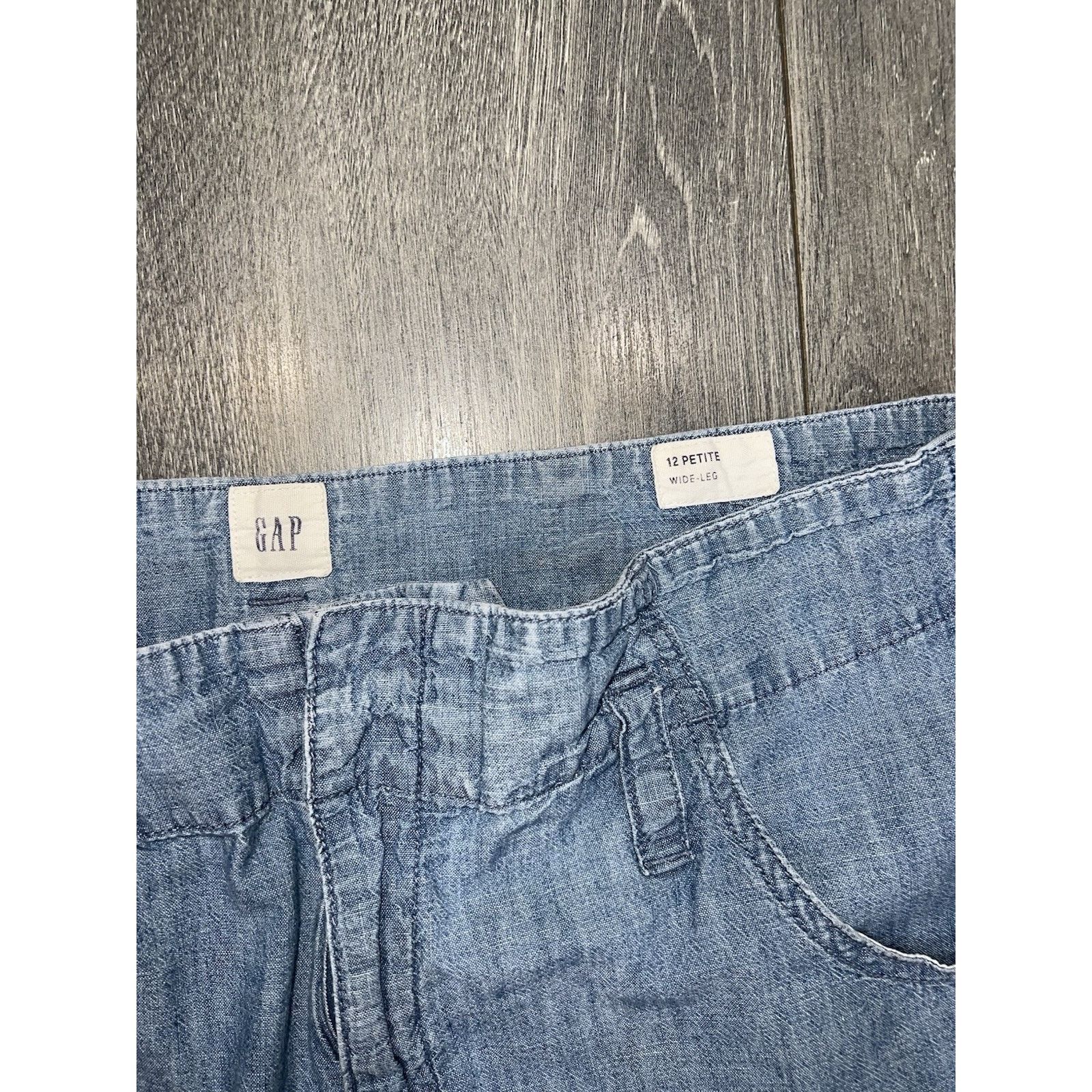 Gap GAP Retro Cut Y2K Light Blue VTG Cotton Pants Pet 12 A001366 Size 34" / US 12 / IT 48 - 3 Thumbnail