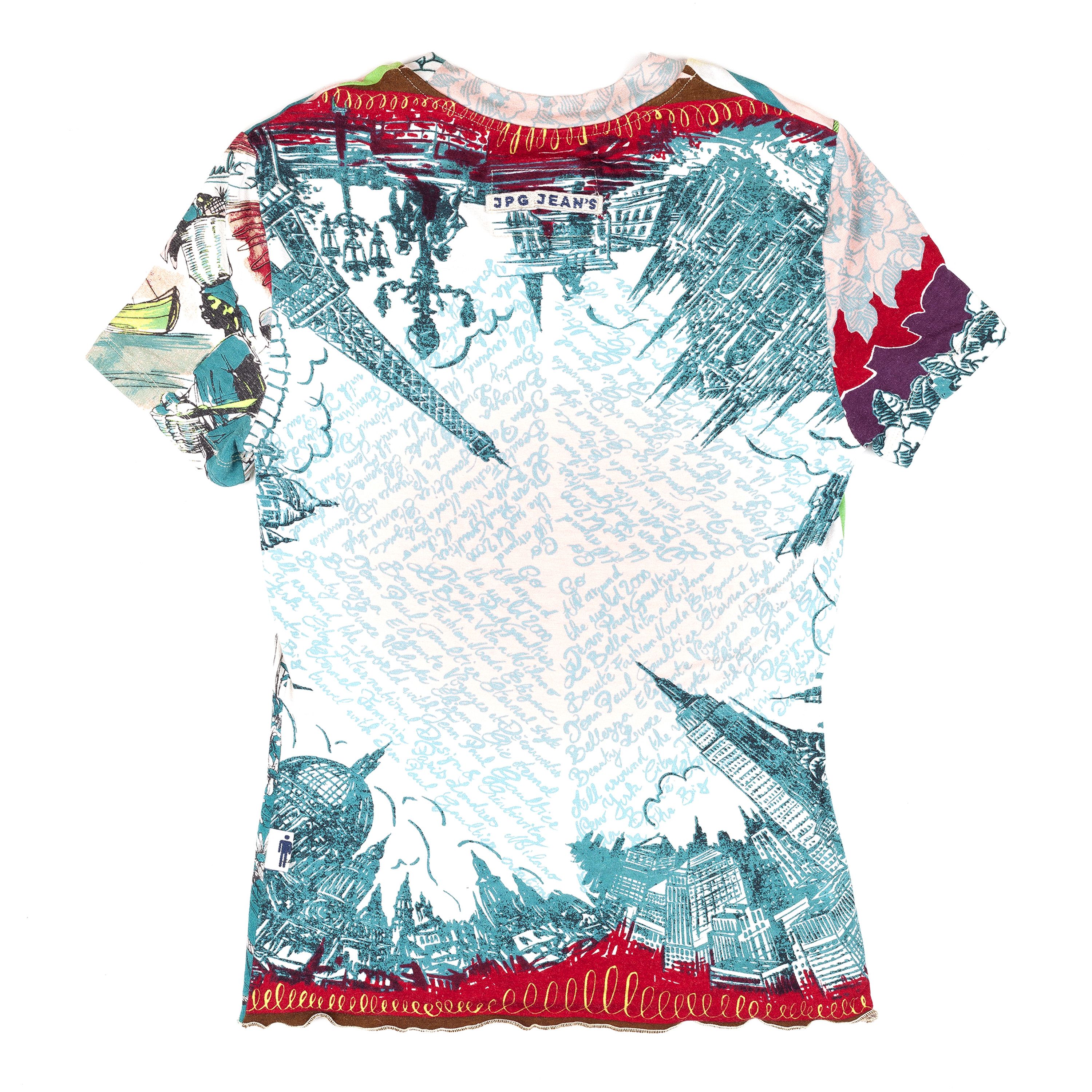 Jean Paul Gaultier Jean Paul Gaultier JPG Printed Flowers Colorful Top (S) Size S / US 4 / IT 40 - 2 Thumbnail