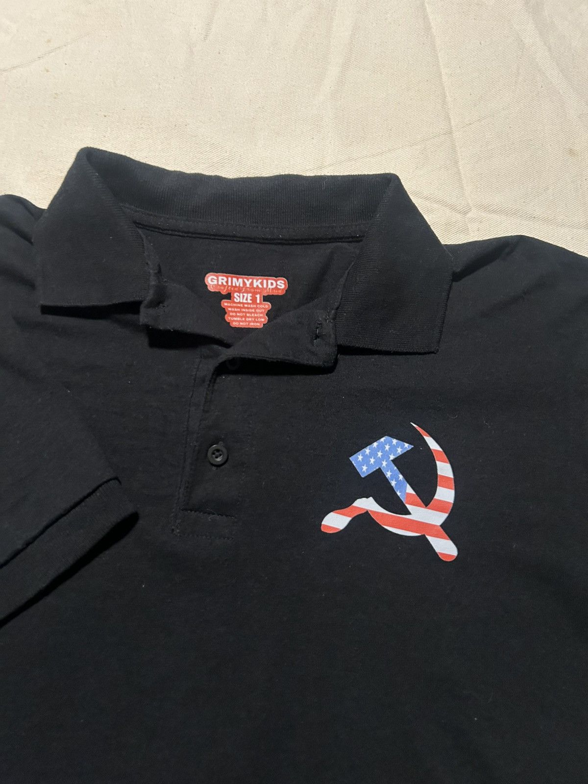 Grimykids RARE Grimykids American Communist Polo Size US M / EU 48-50 / 2 - 2 Thumbnail