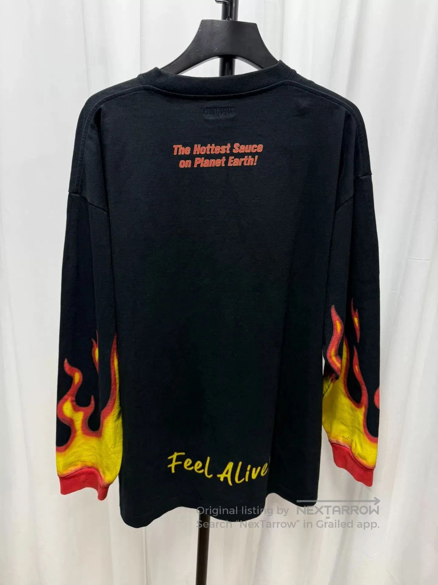 Vetements Vetements Flame Long Sleeve T-Shirt. Size US L / EU 52-54 / 3 - 6 Thumbnail