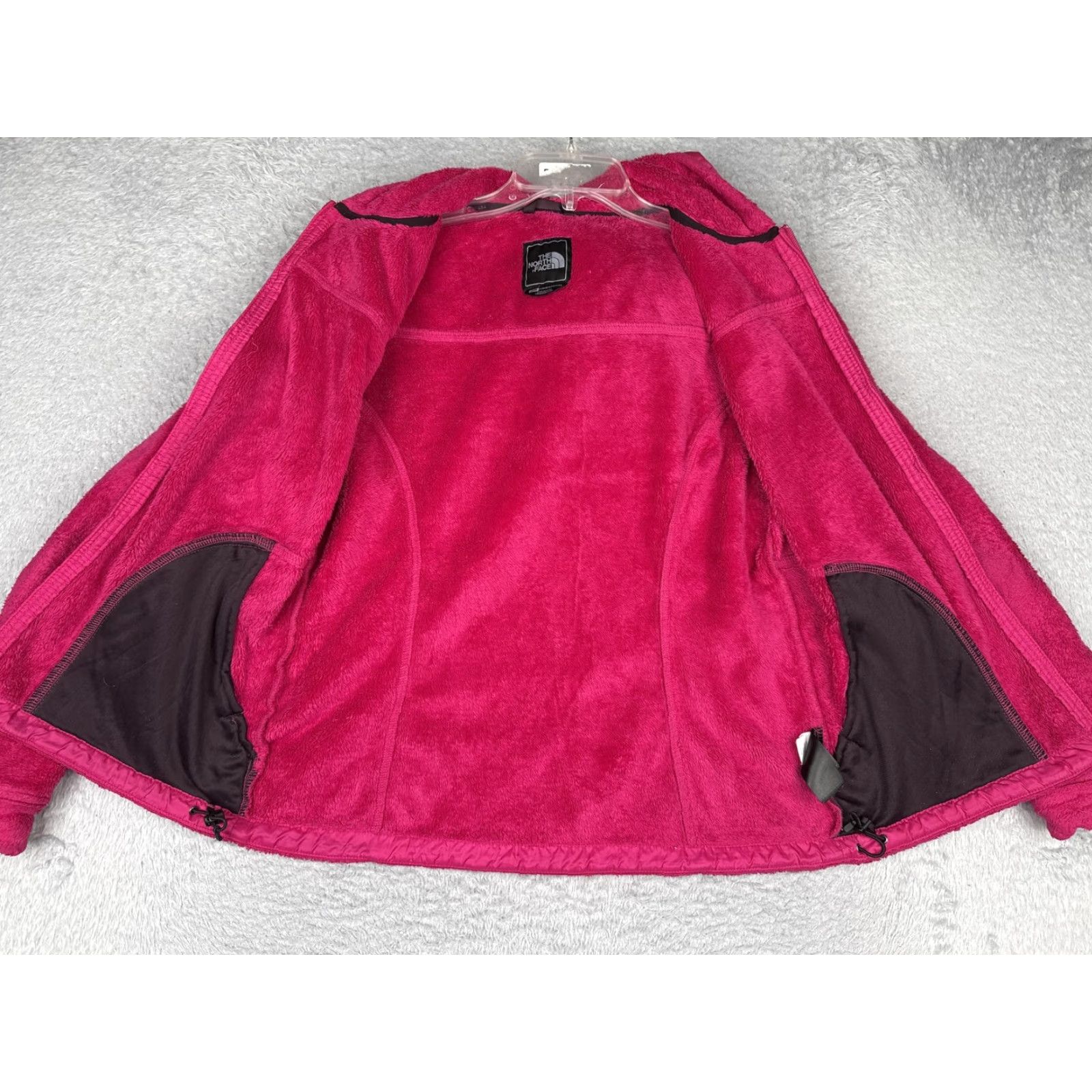 The North Face The North Face Jacket Womens M Pink Fuzzy Fleece Hooded Full Zip Denali Size M / US 6-8 / IT 42-44 - 2 Thumbnail