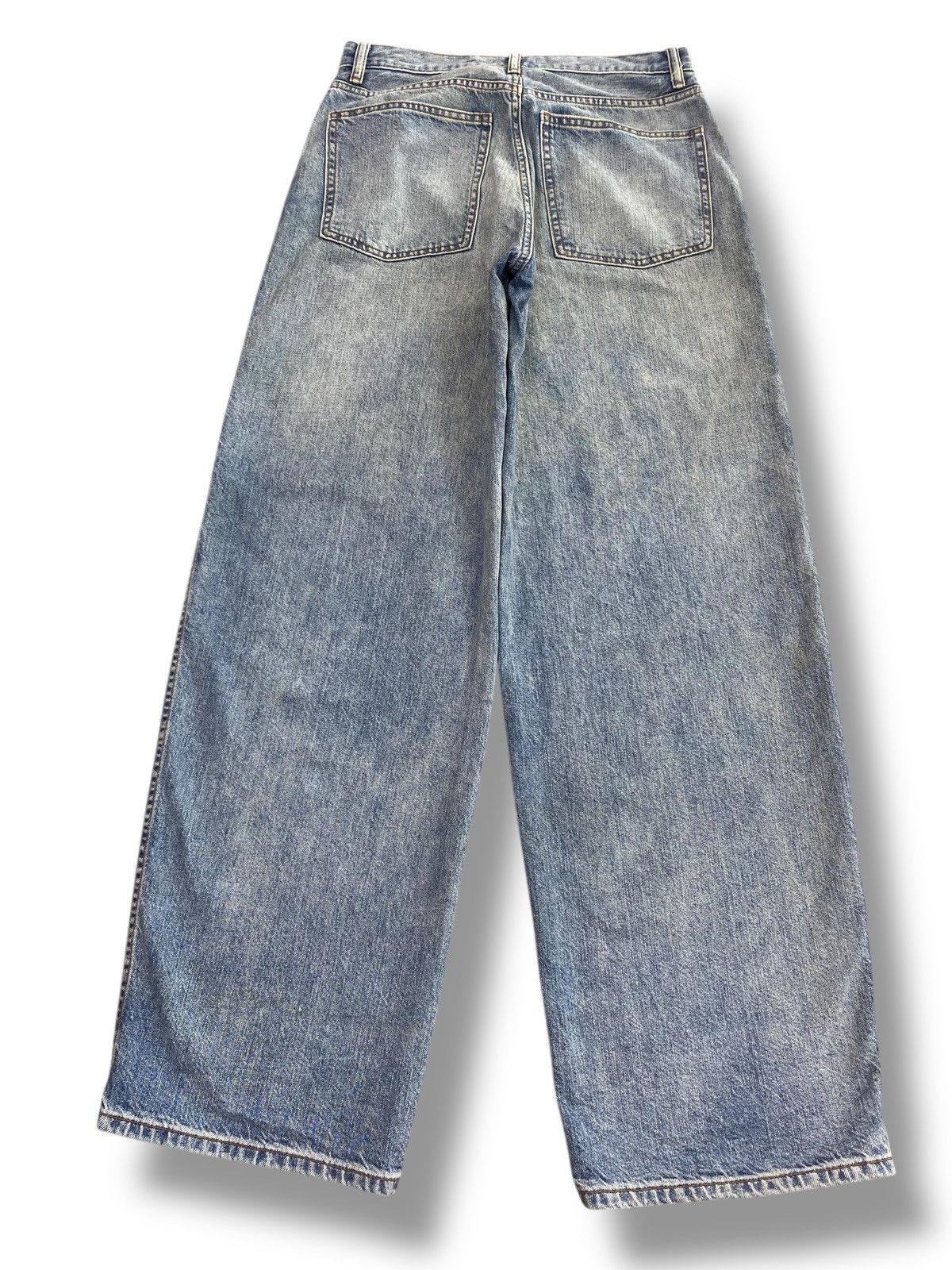 Uniqlo Uniqlo Faded Blue Wash Style Baggy Jeans Size US 30 / EU 46 - 3 Thumbnail