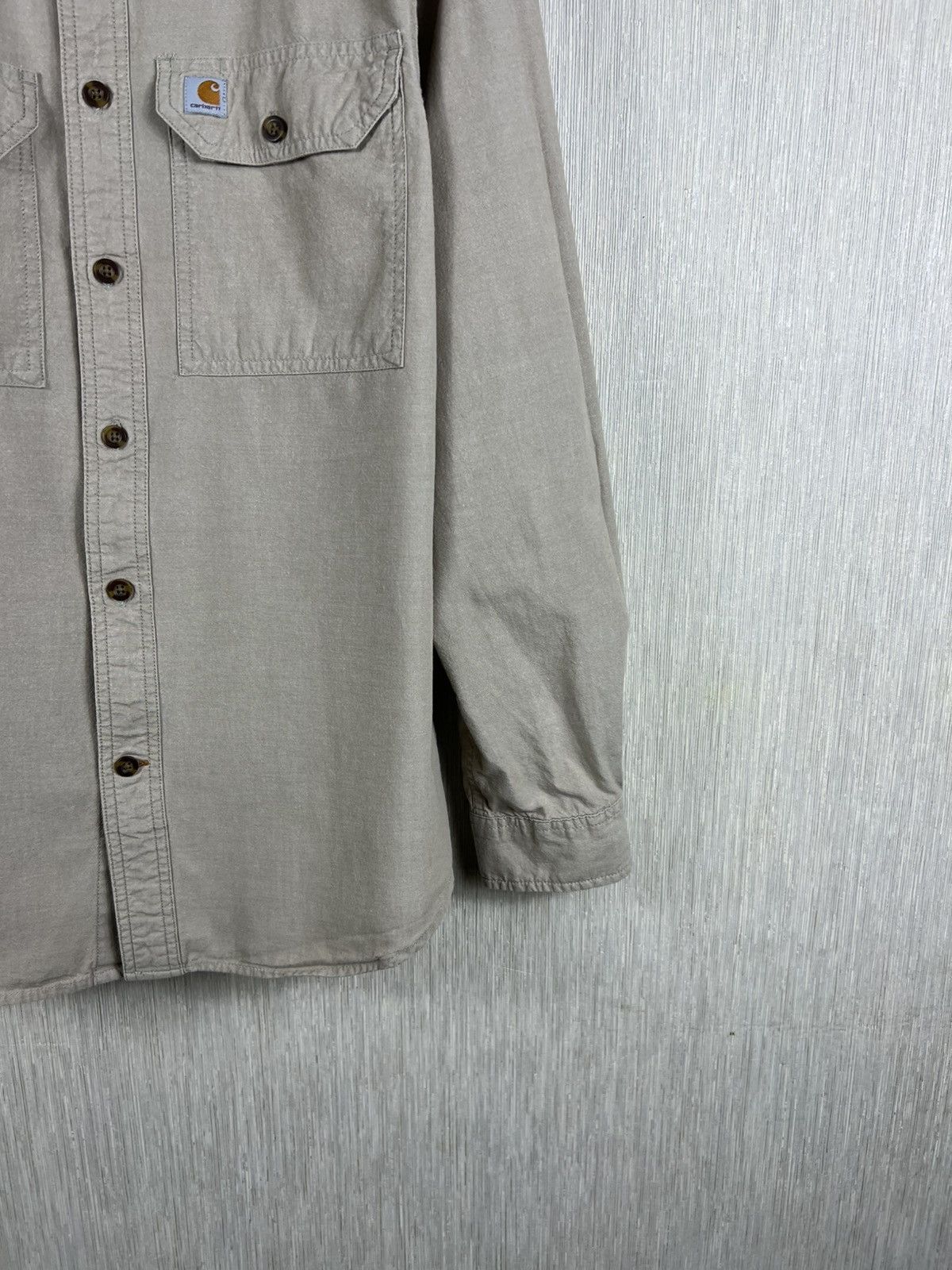 Carhartt Vintage Carhartt fort solid long sleeve shirt pocket work Size US S / EU 44-46 / 1 - 5 Thumbnail