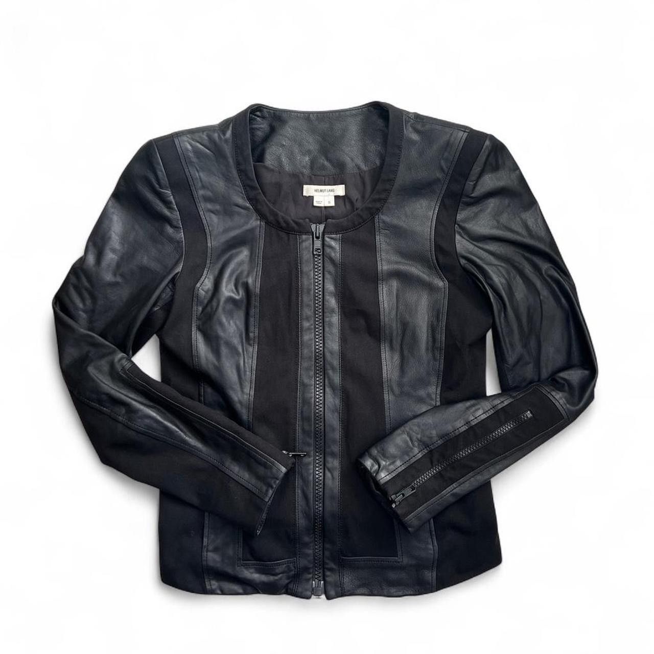 Helmut Lang Helmut Lang 2013 Panelled Lambskin Leather Jacket Size S / US 4 / IT 40 - 1 Thumbnail