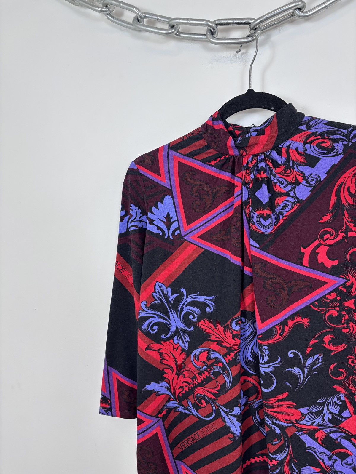 Versace Jeans Couture Versace Jeans Couture NWT Women’s Baroque Print Top Blouse Size S / US 4 / IT 40 - 5 Thumbnail