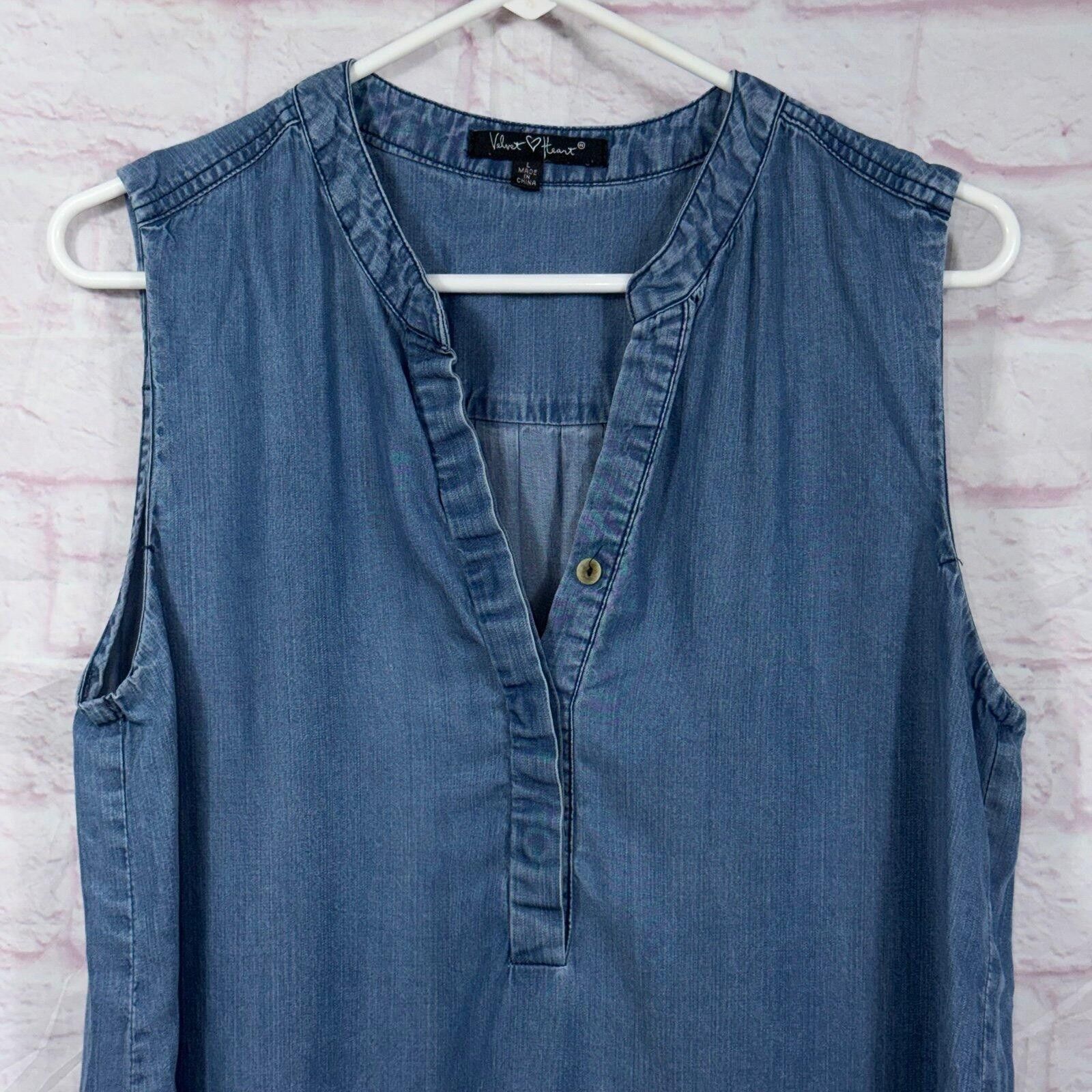 Other Velvet Heart Women's Sleeveless Tencel Top - Size L Size L / US 10 / IT 46 - 2 Thumbnail
