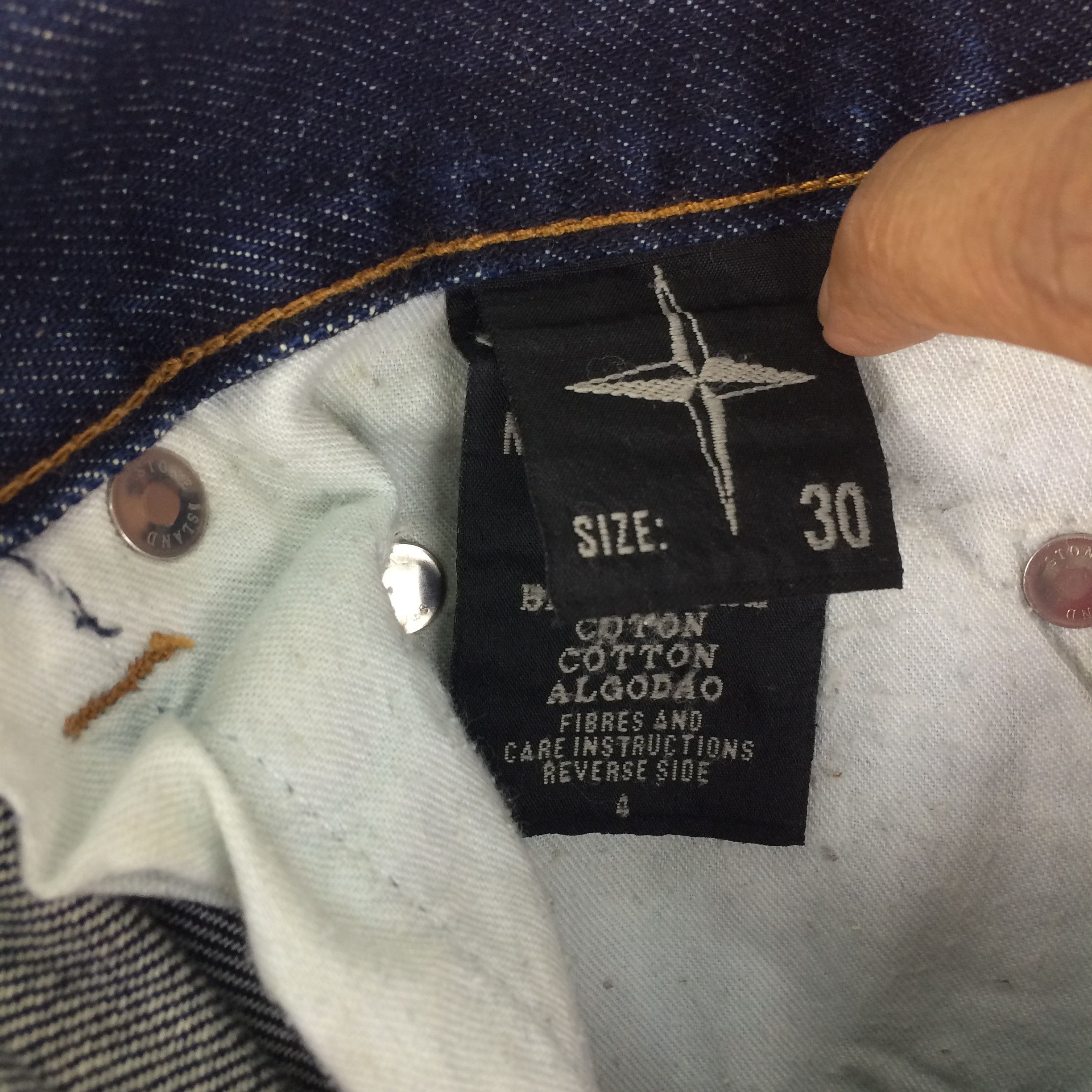 Stone Island X5 Genuine Stone Island Blue Jeans MADE IN ITALY W31 L42 Size US 31 - 9 Thumbnail