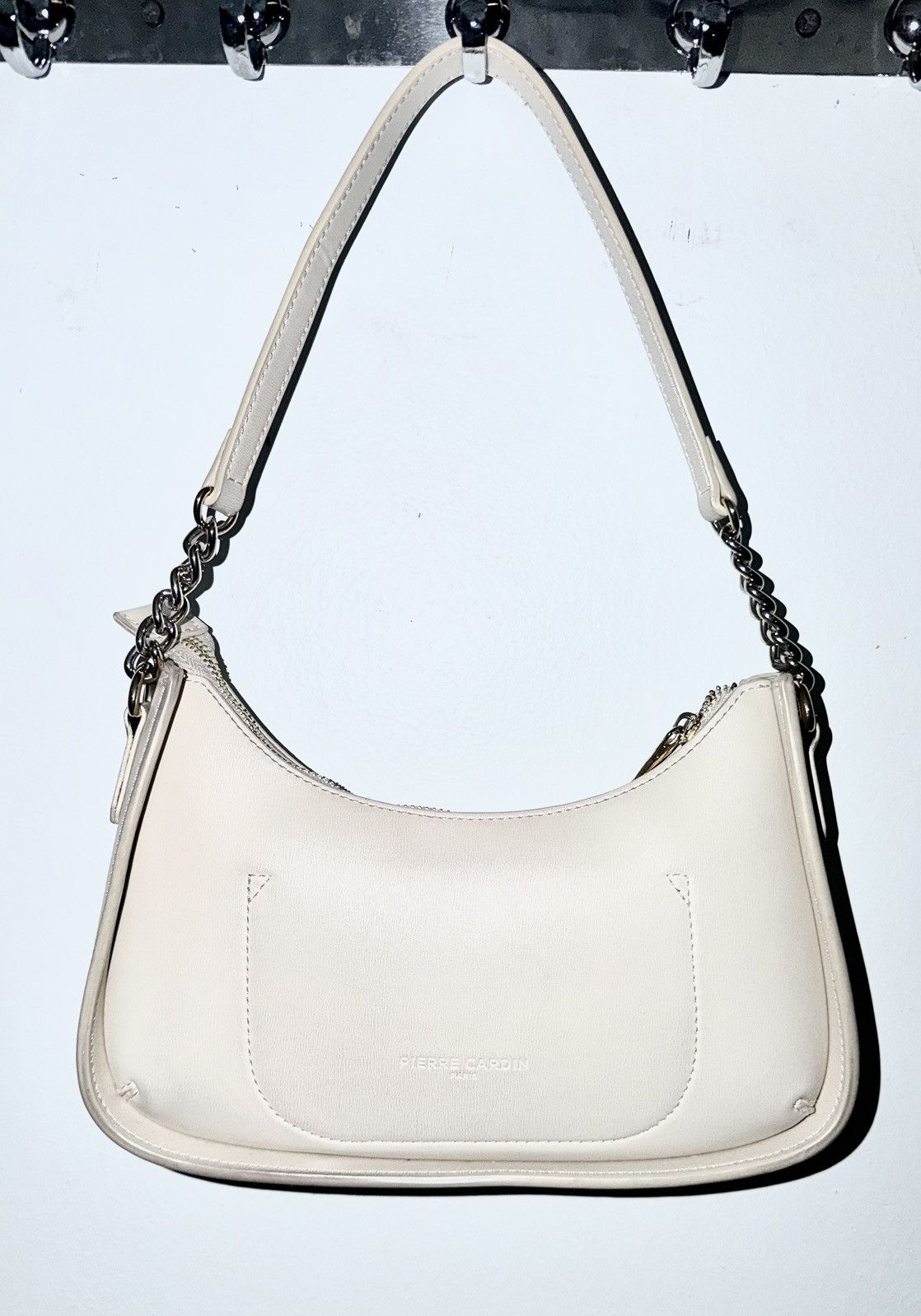 Pierre Cardin Vintage Pierre Cardin Cream Shoulder Bag Size ONE SIZE - 11 Thumbnail