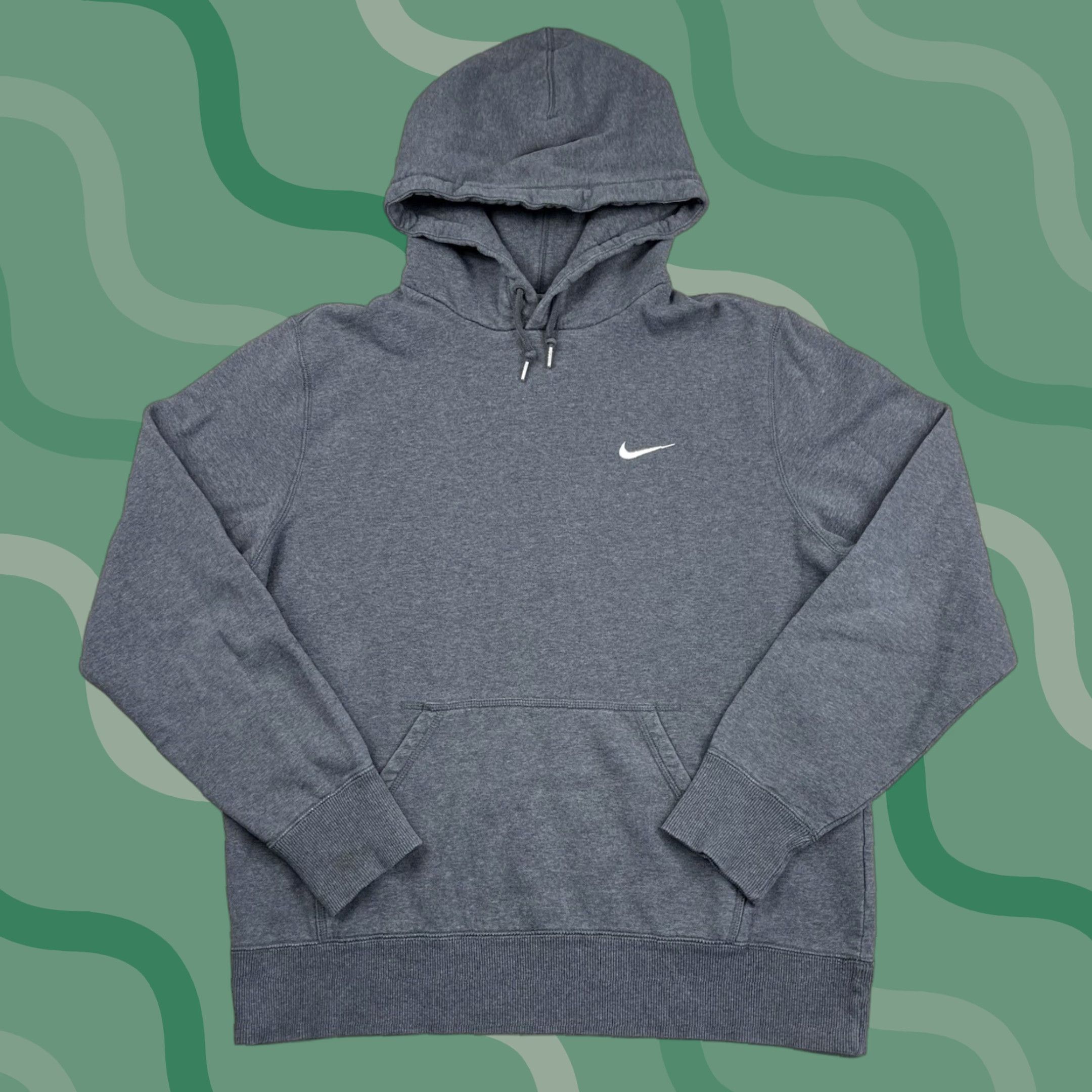Nike Nike Hoodie Gray Adult L Swoosh Logo Pullover Essential Y2K Mens Size US L / EU 52-54 / 3 - 1 Thumbnail