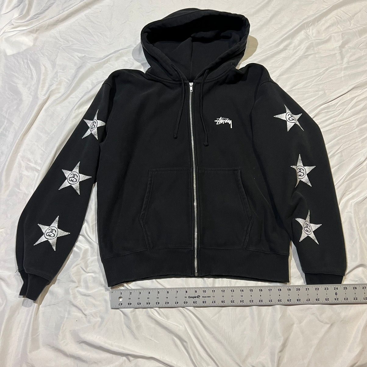 Pre-owned Nike X Stussy Star Zip Up In Black