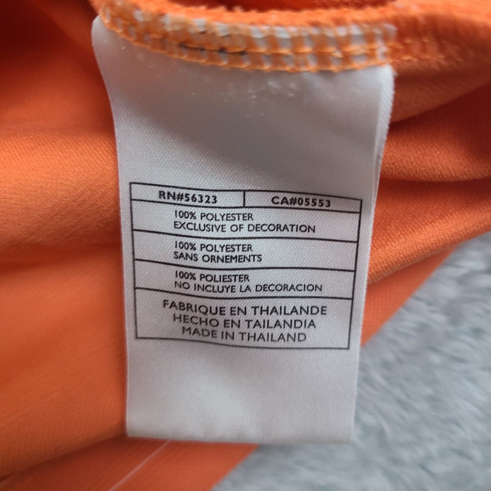 Nike Nike Golf Polo Shirt Men's Large Orange Stripe Stretch Short Size US L / EU 52-54 / 3 - 6 Thumbnail