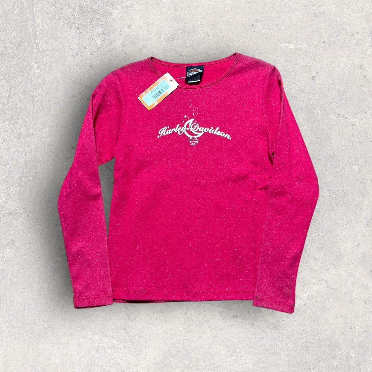 Harley Davidson × Vintage Vintage Harley Davidson long sleeve baby tee Size ONE SIZE - 1 Thumbnail